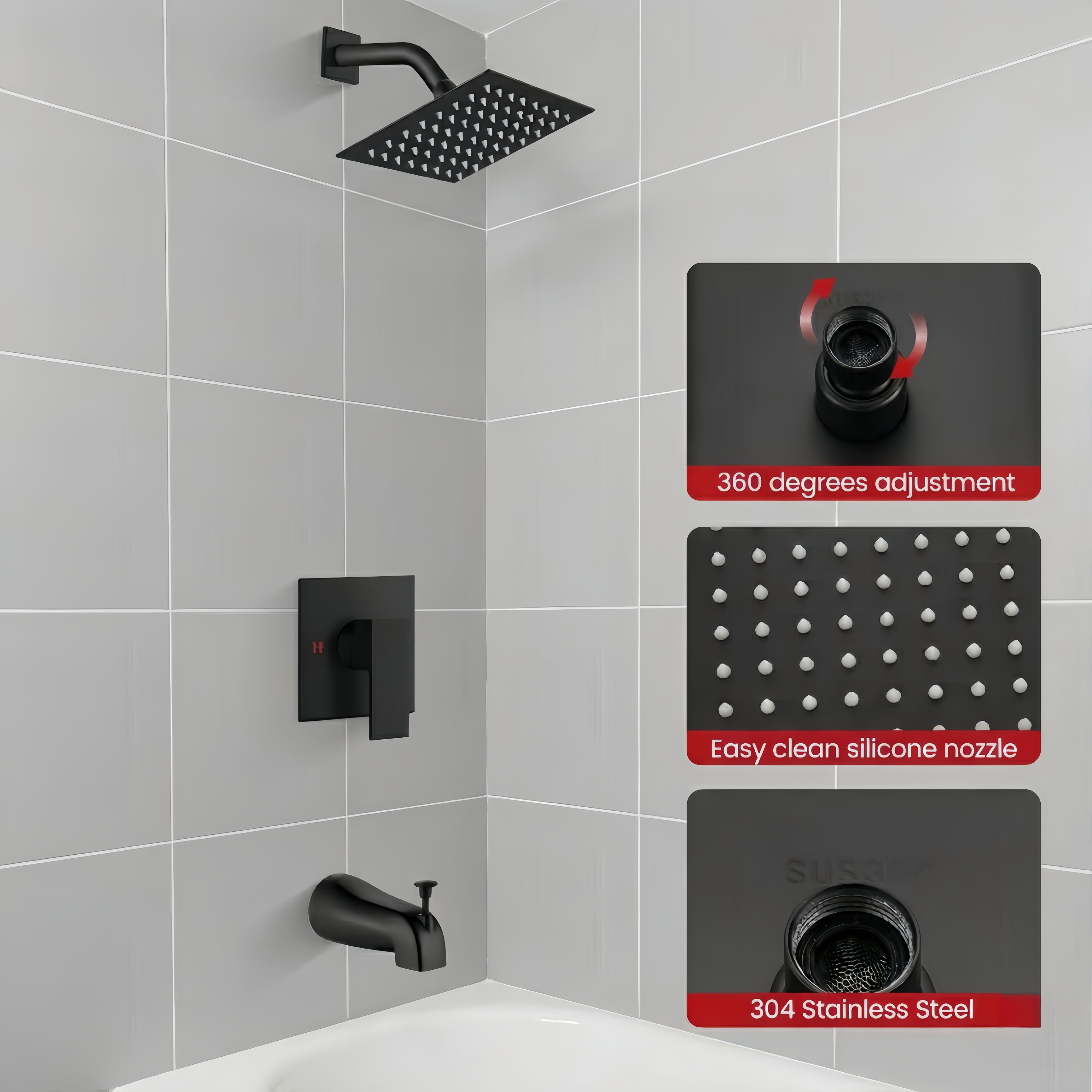 Numhew NHBEN30040 Tub-Shower-Faucets - View #7