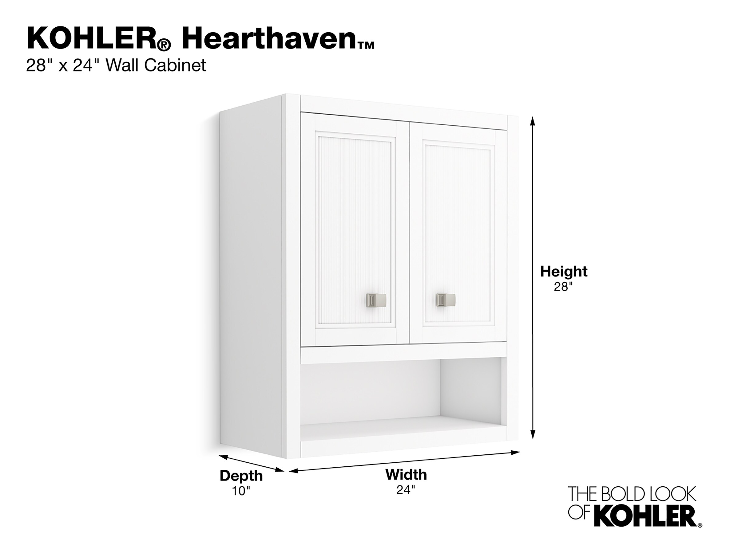 KOHLER 33541-ASB-0 Bathroom-Wall-Cabinets - View #6