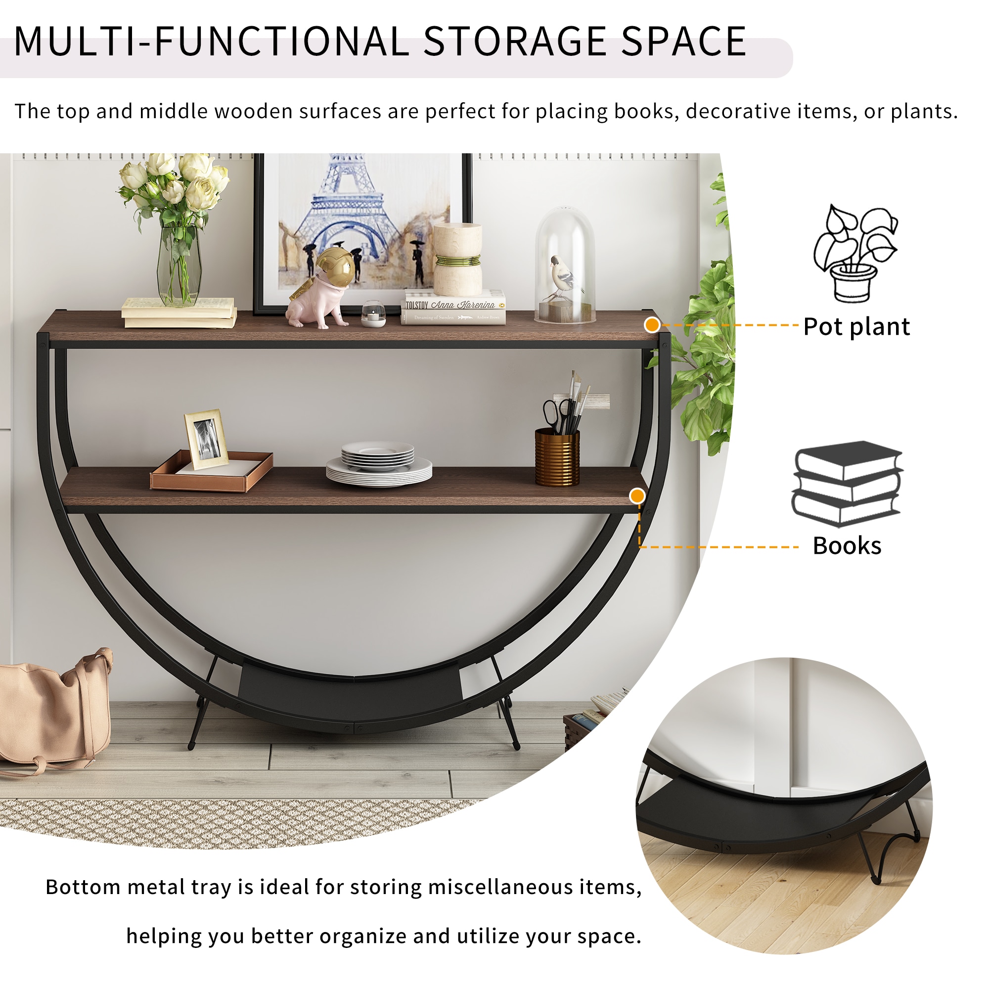 ModernLuxe N715P171584P Console-Sofa-Tables - View #3