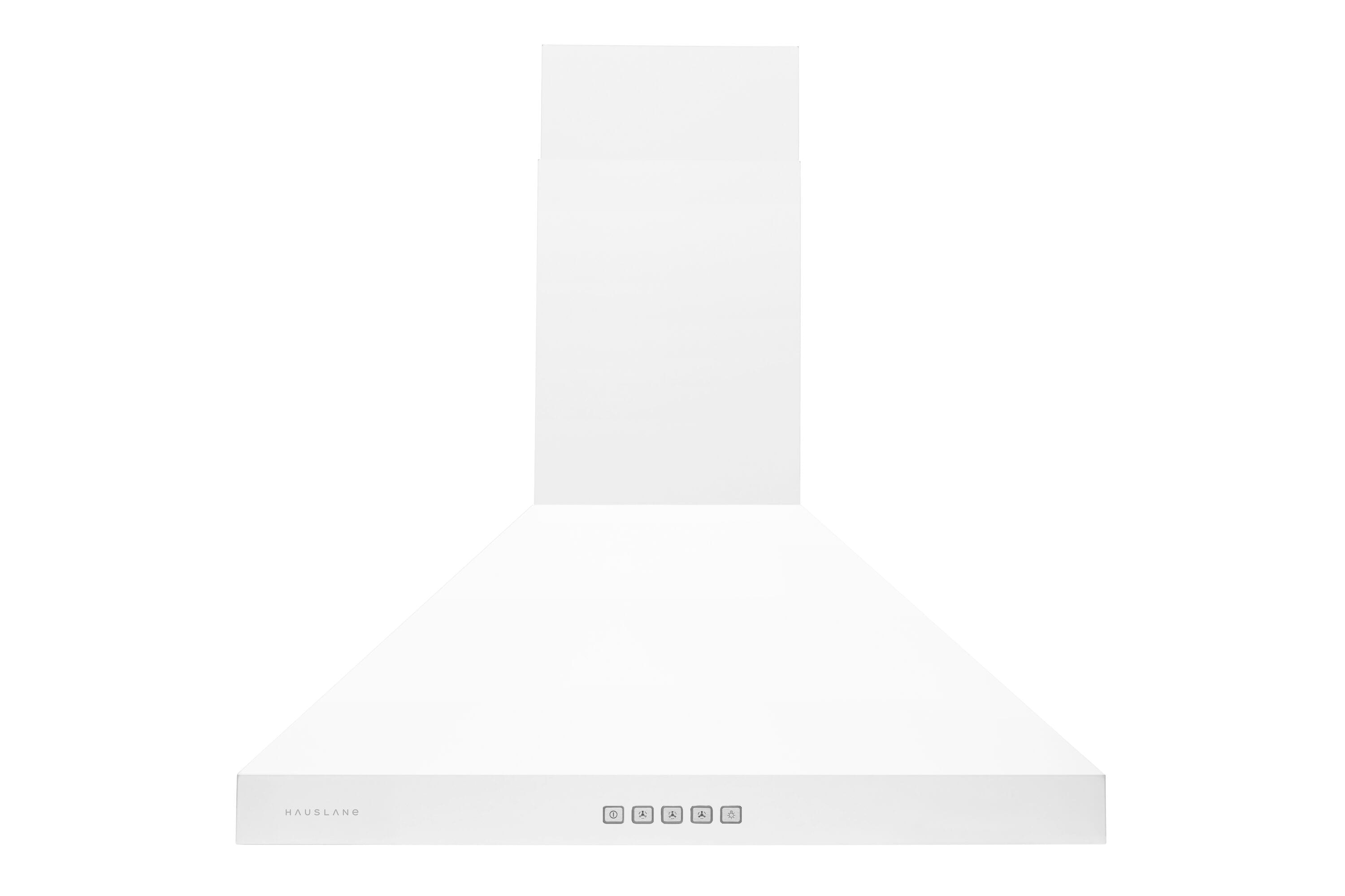 Hauslane WM-530WHT-30P 30 inch Convertible 450-CFM Matte White Wall-Mounted Range Hood
