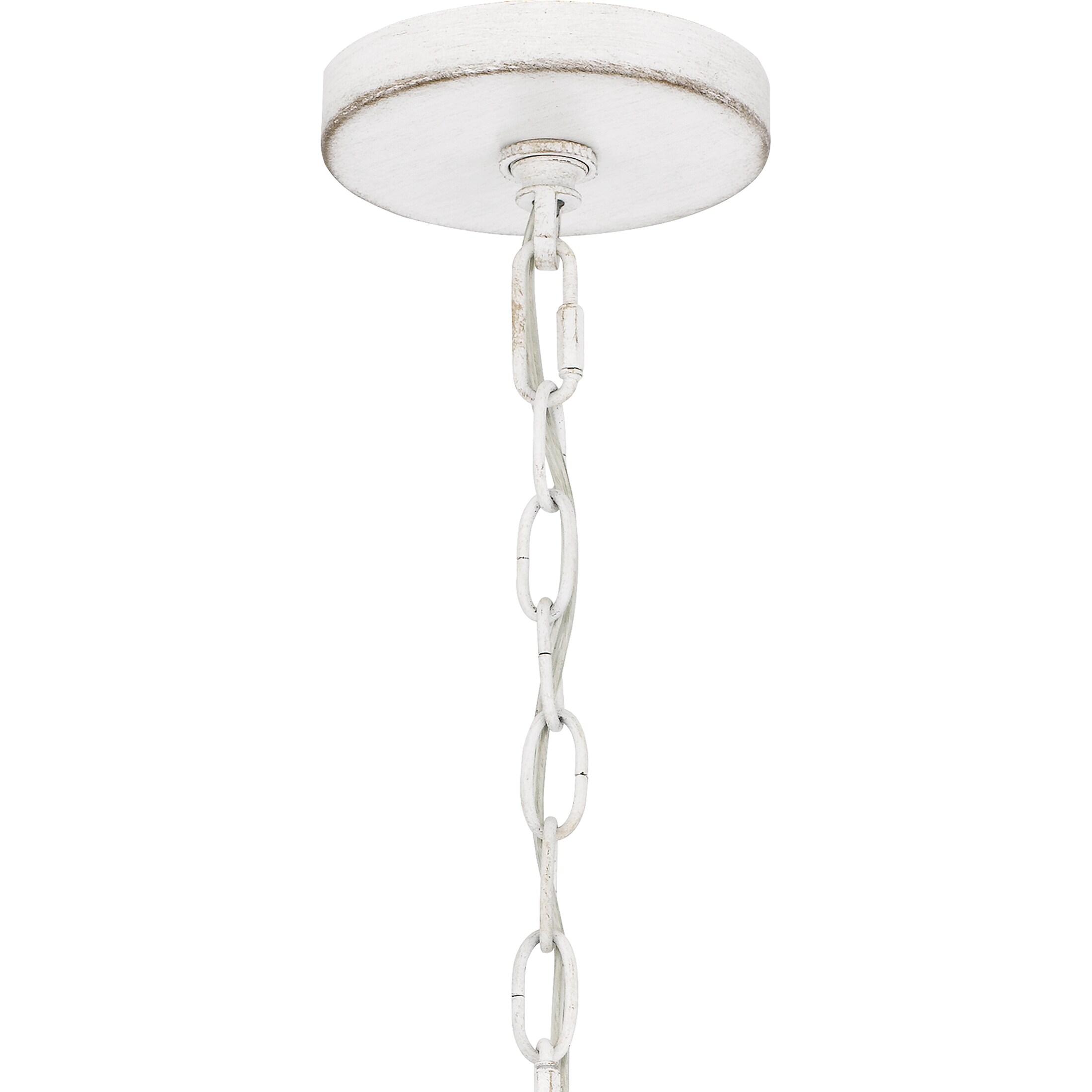 Quoizel Waylon 4-Light Antique White Transitional Drum Medium Hanging ...