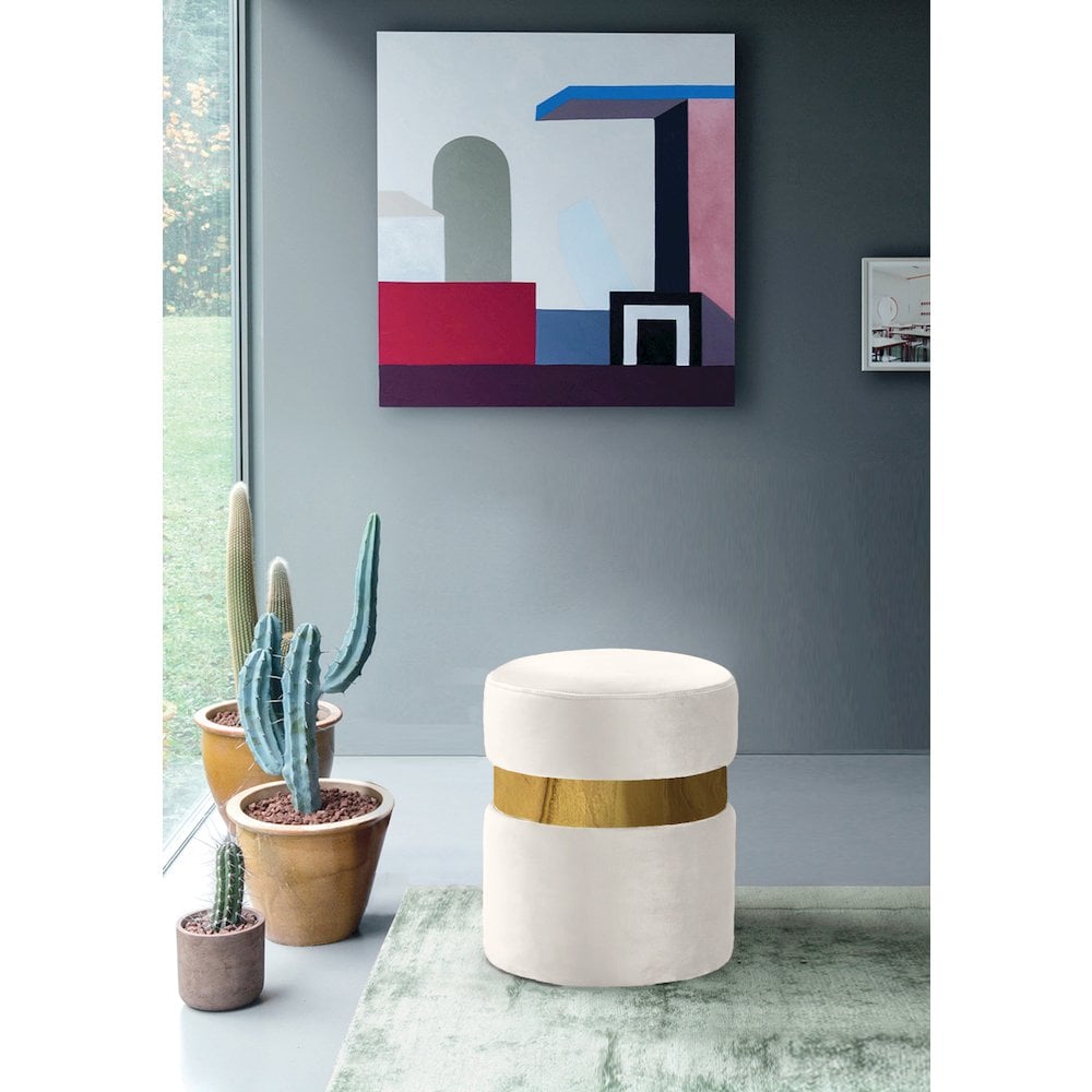 Meridian 132CREAM Indoor-Ottomans - View #2