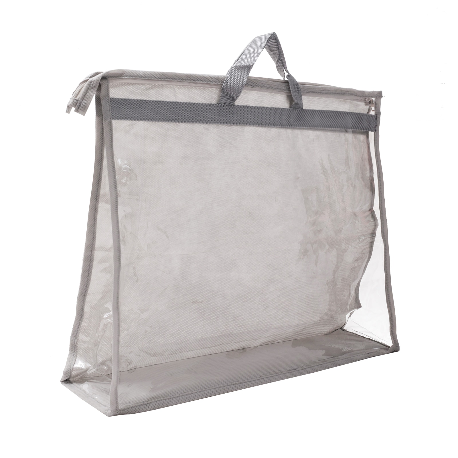 PATIKIL Handbag Dust Bags Clear Purse Storage Organizer XL Size PVC Dustproof Handbag Cover Transparent Purse Protector Light Gray