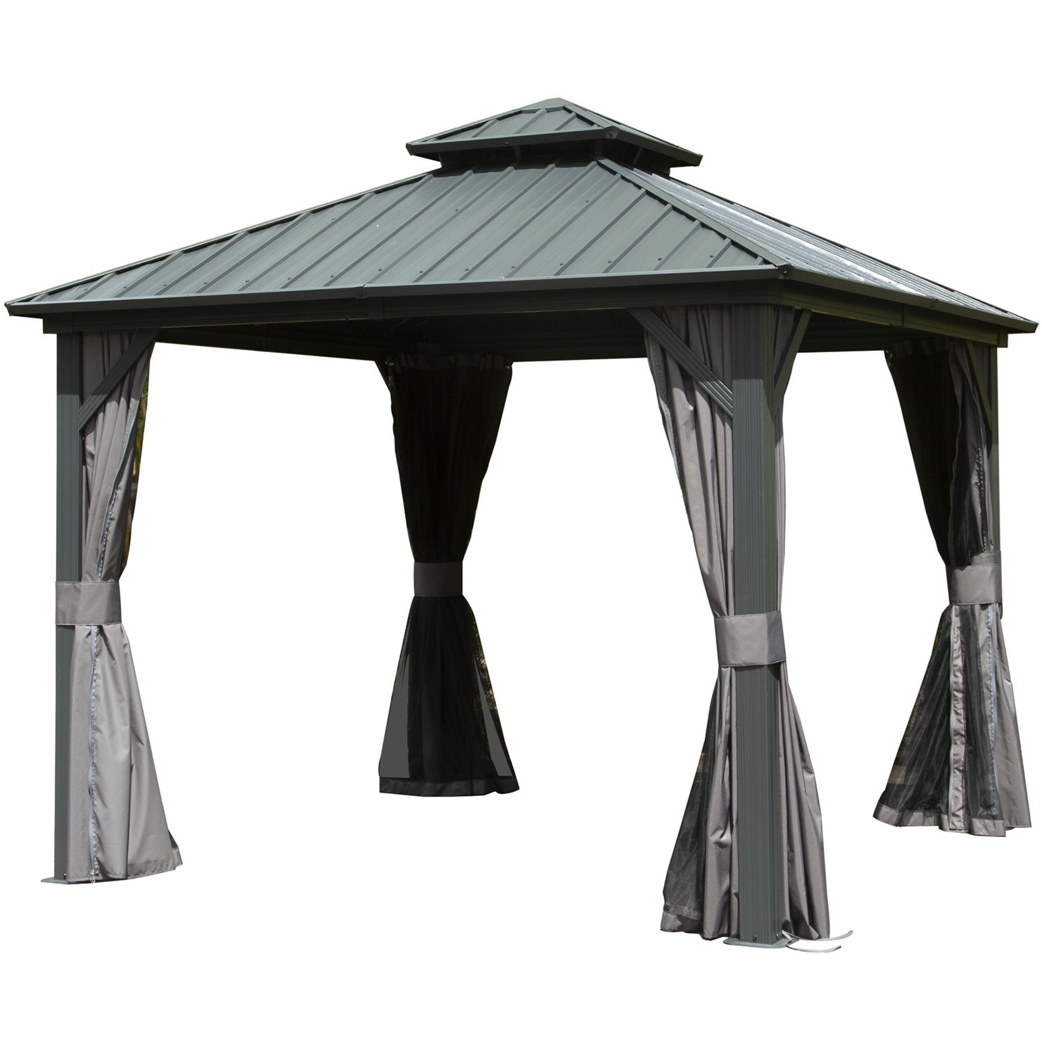 ToolCat PG2-81-PT 10-ft x 10-ft Gray Square Semi-permanent Hardtop Steel Roof
