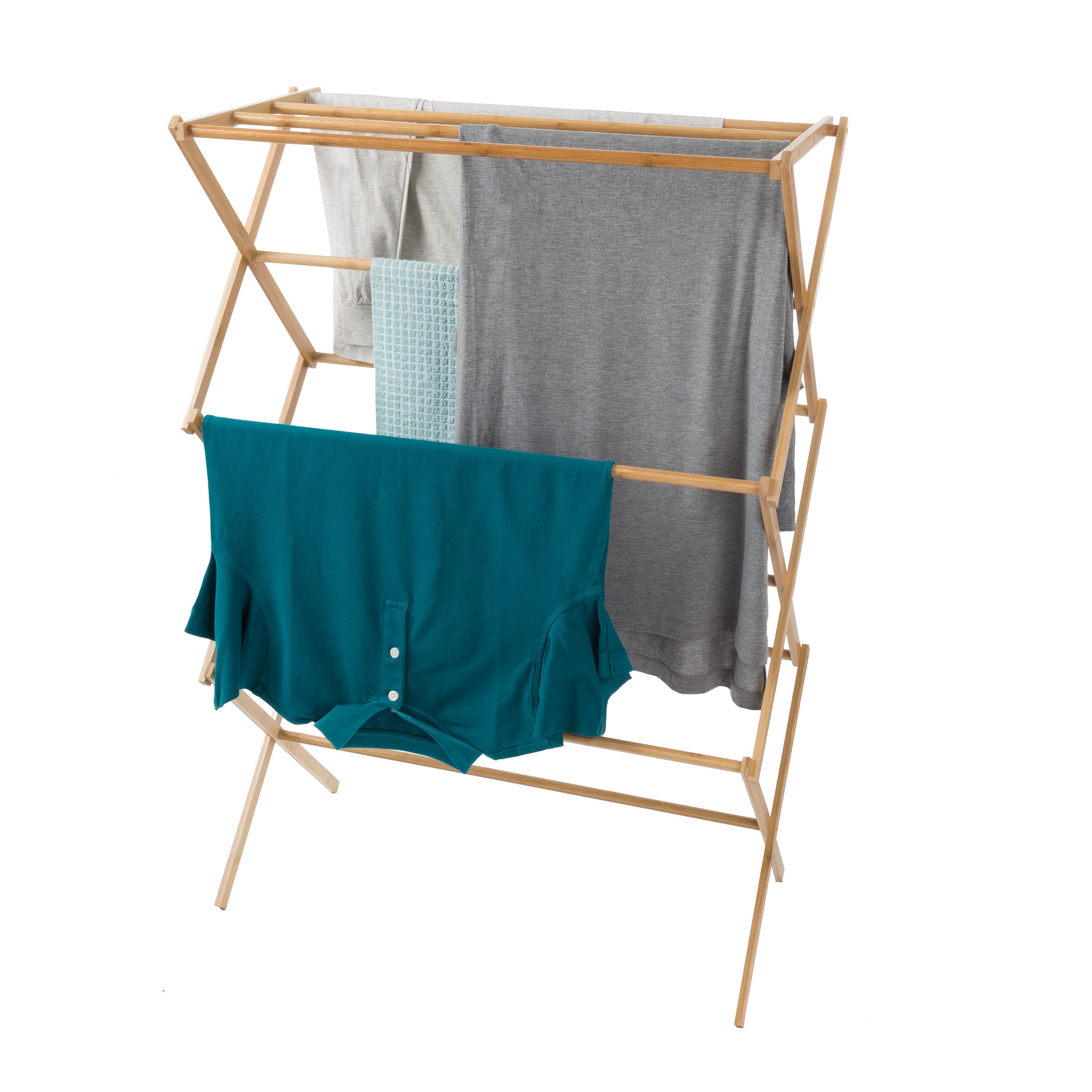 Honey-Can-Do 1-Tier 1.73-in Wood Drying Rack in the Clotheslines
