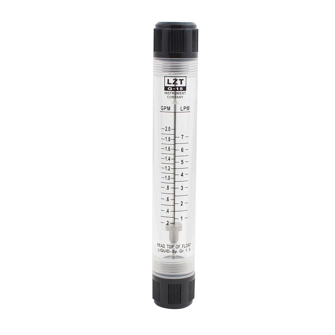 Unique Bargains A11120300ux0019 1/2 Inch Female Thread 0.2-2.0 GPM 1-7 LPM Water Liquid Inline Flowmeter LZM-15