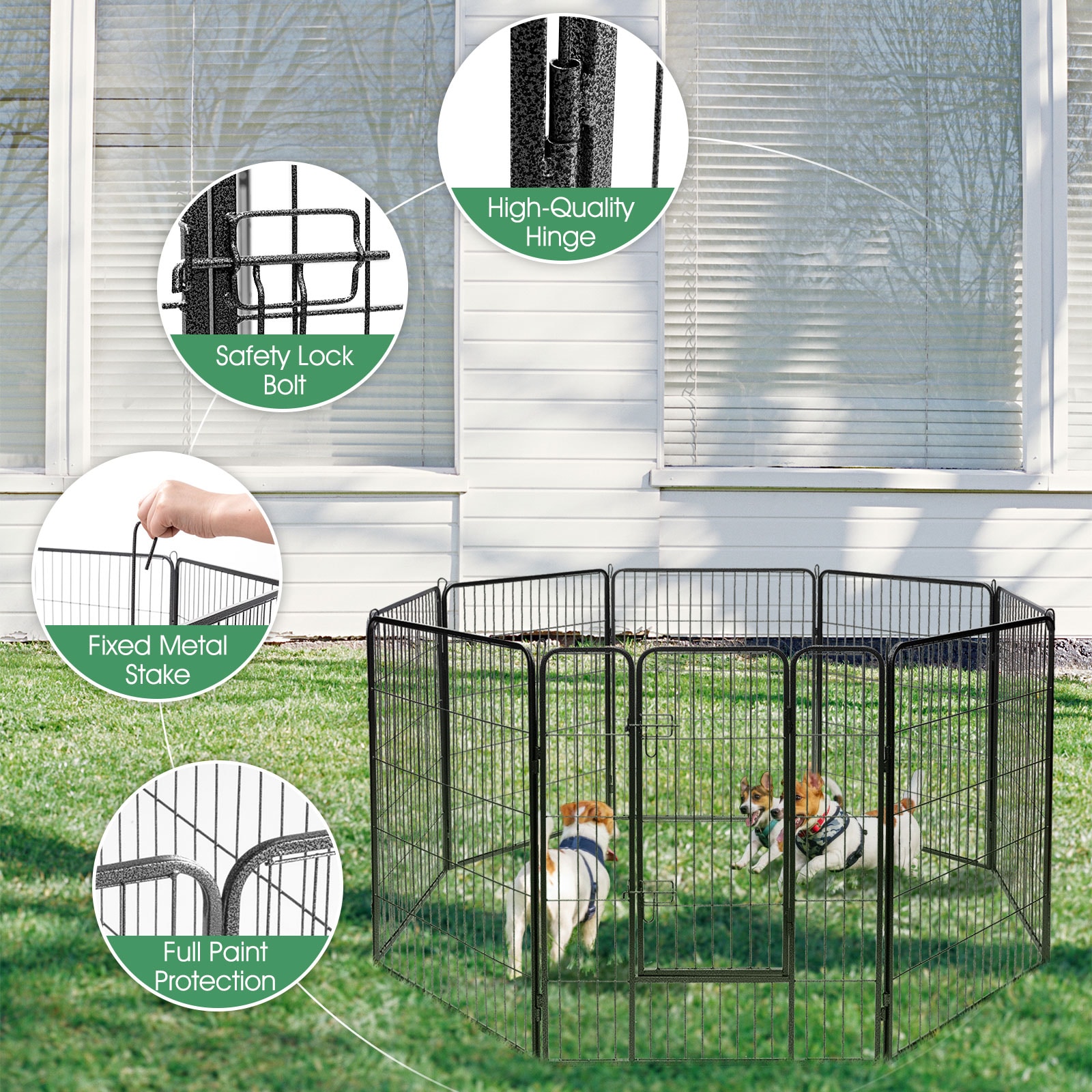 LIVIZA GIZ-HS3216BK Dog-Pens - View #2