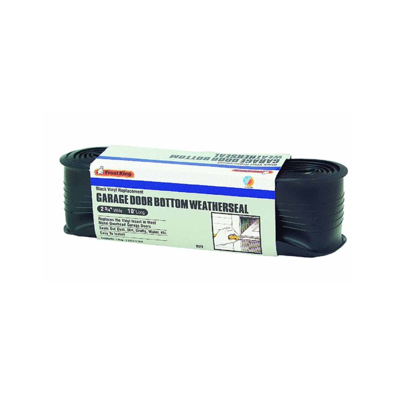 Frost King  RV9 Vinyl Garage Door Bottom Seal 2-3/4 Inches x 10 Feet