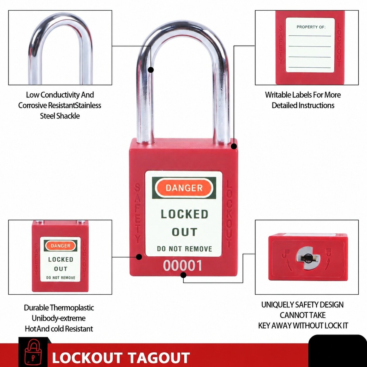 Etokfoks LET0BOYX5 Padlocks-Locks-Cables - View #4