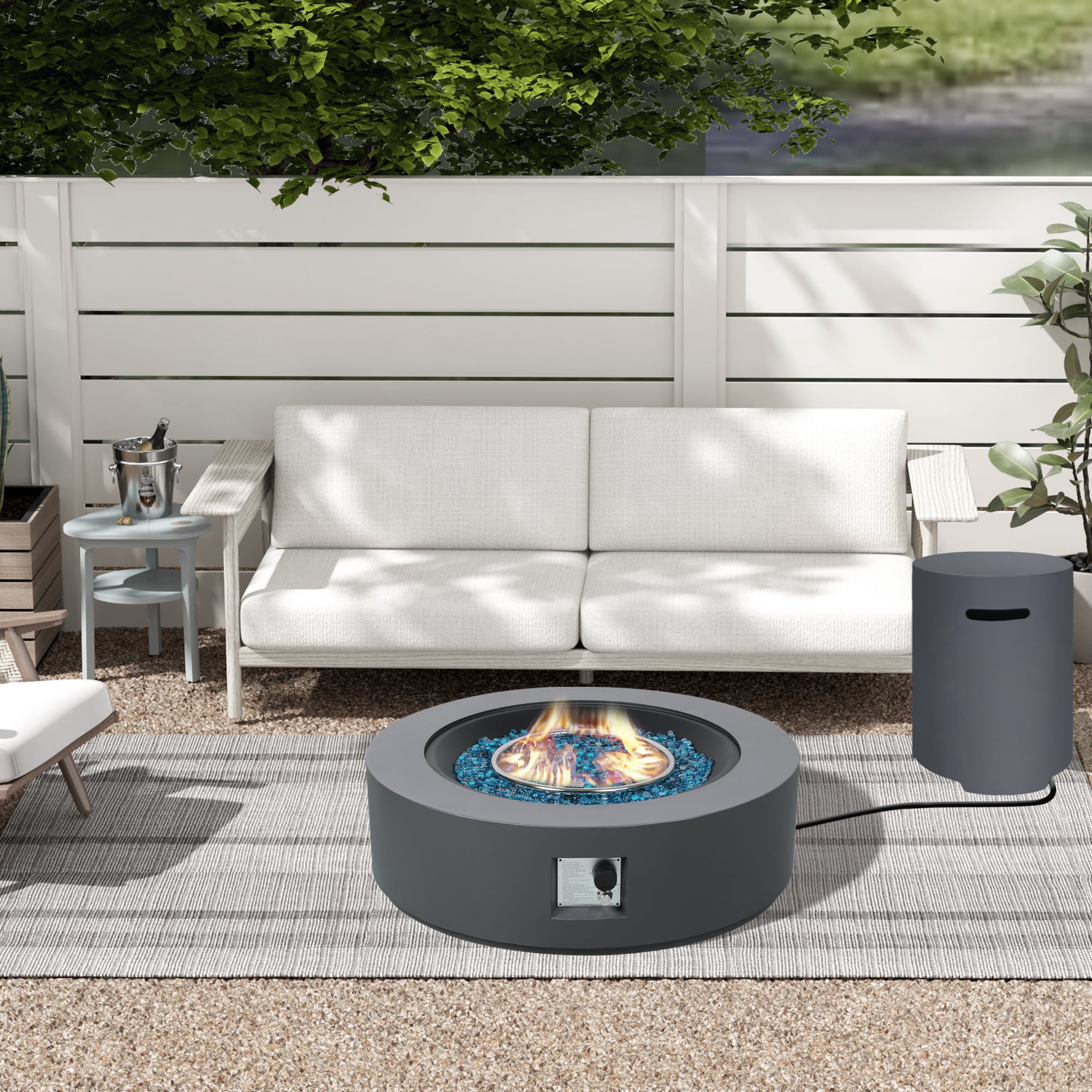 UPHA LS-56MGO-BROWN Outdoor-Gas-Firepits - View #7