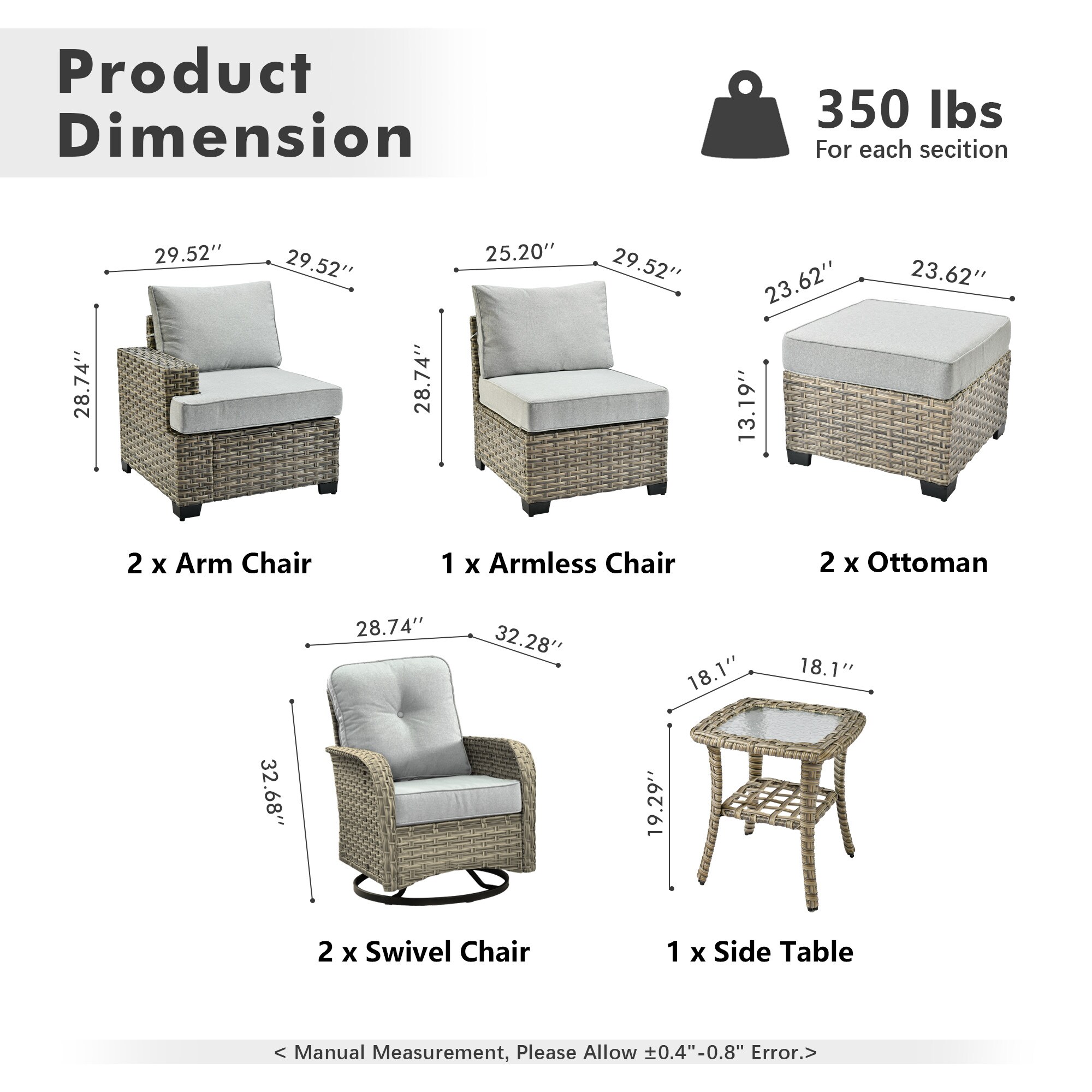ALTRIGUS 6L-VYZTBS408-AL Patio-Conversation-Sets - View #3