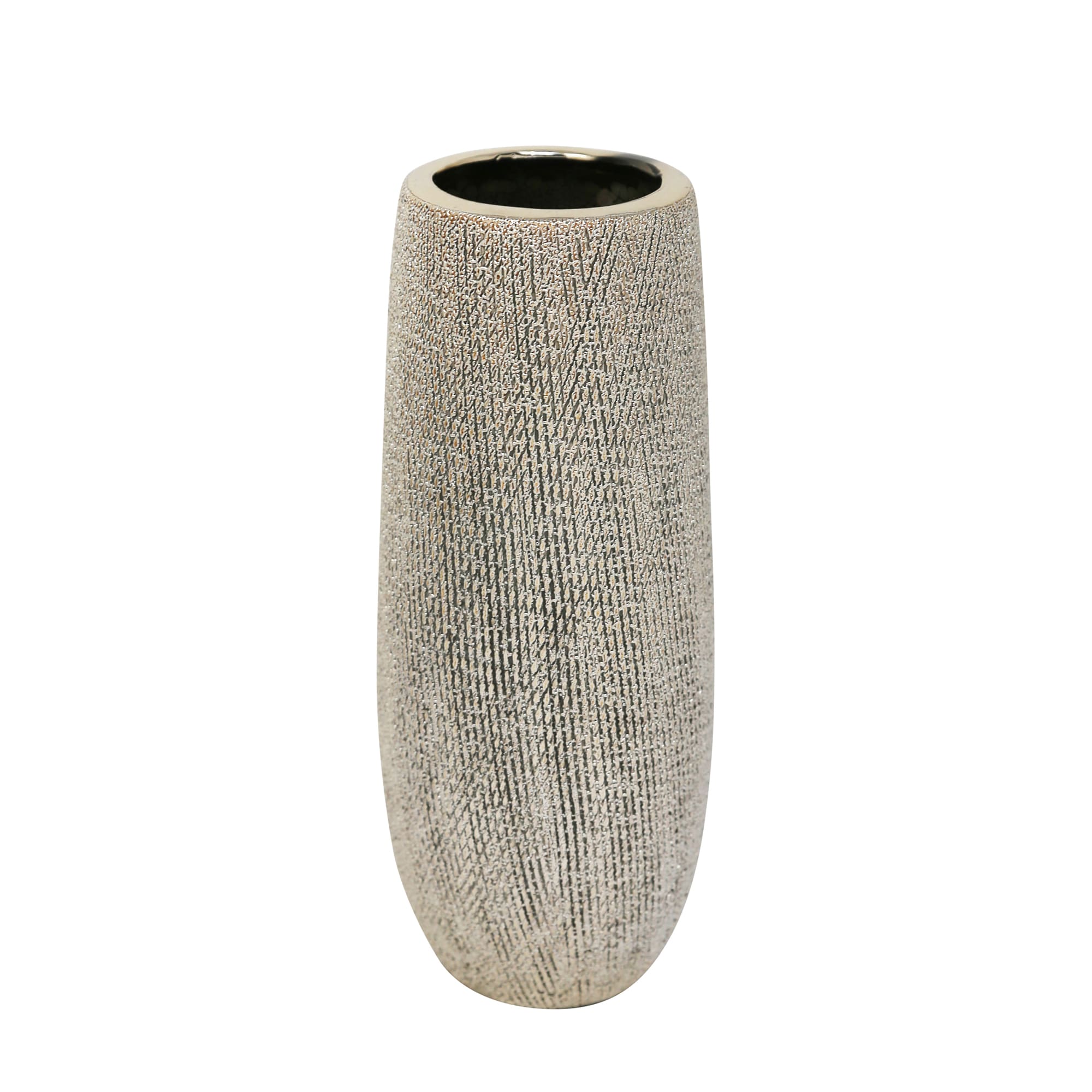 Sagebrook Home 13826-08 Silver Ceramic Modern Sculpture