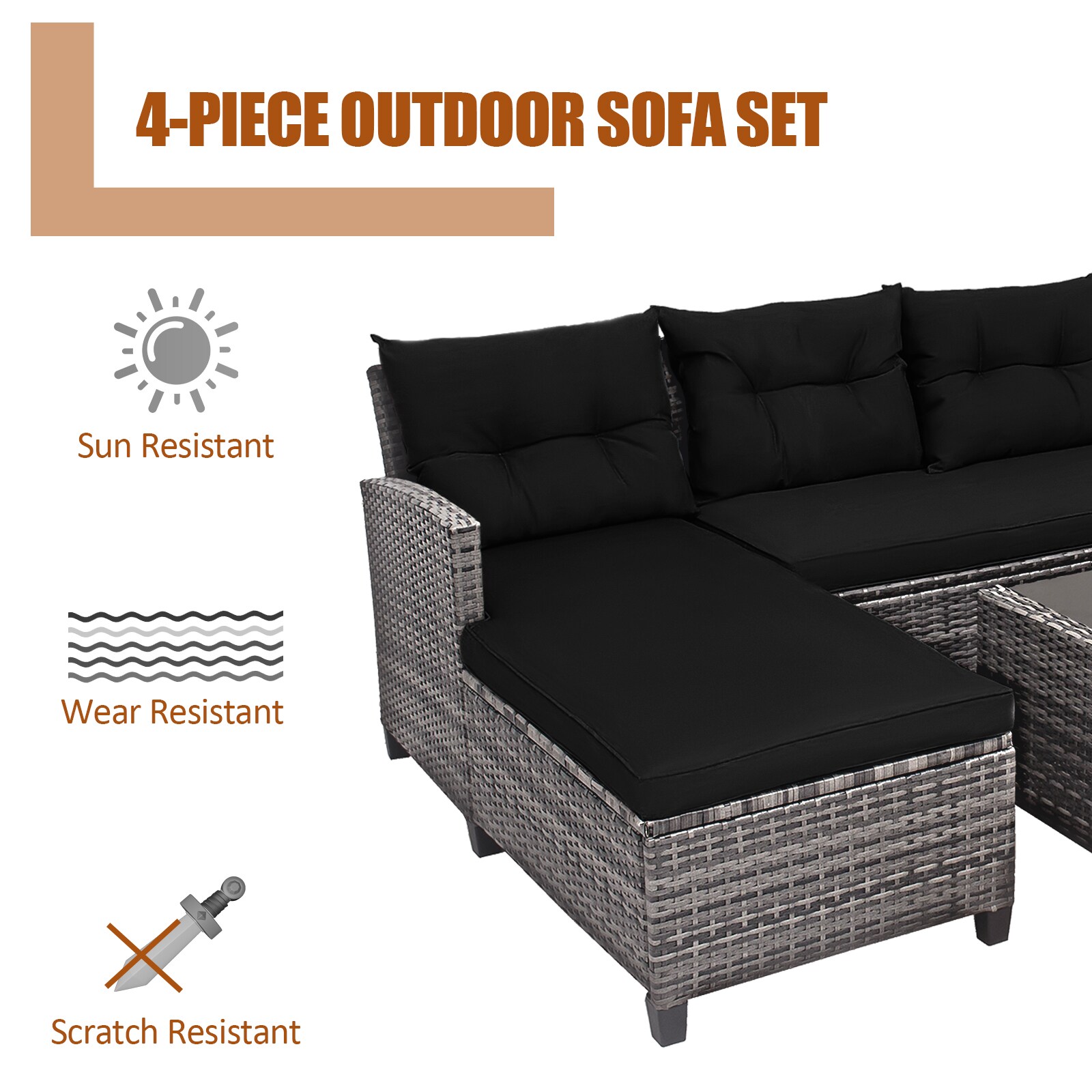 Slickblue D-CO-+KD96576WH Patio-Sofas-Daybeds - View #5
