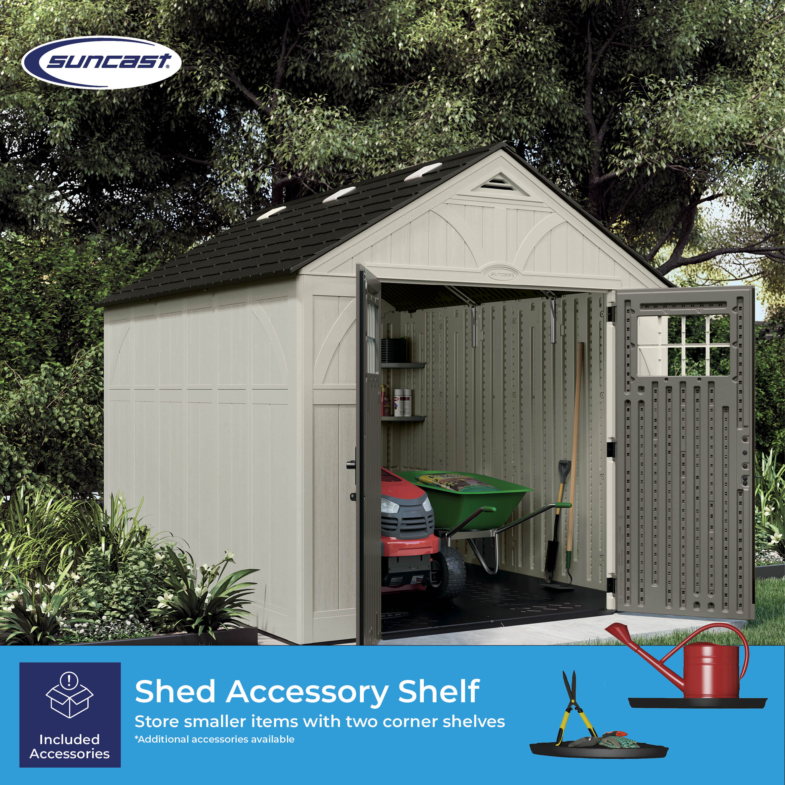 Suncast BMS8100 Vinyl-Resin-Storage-Buildings - View #7