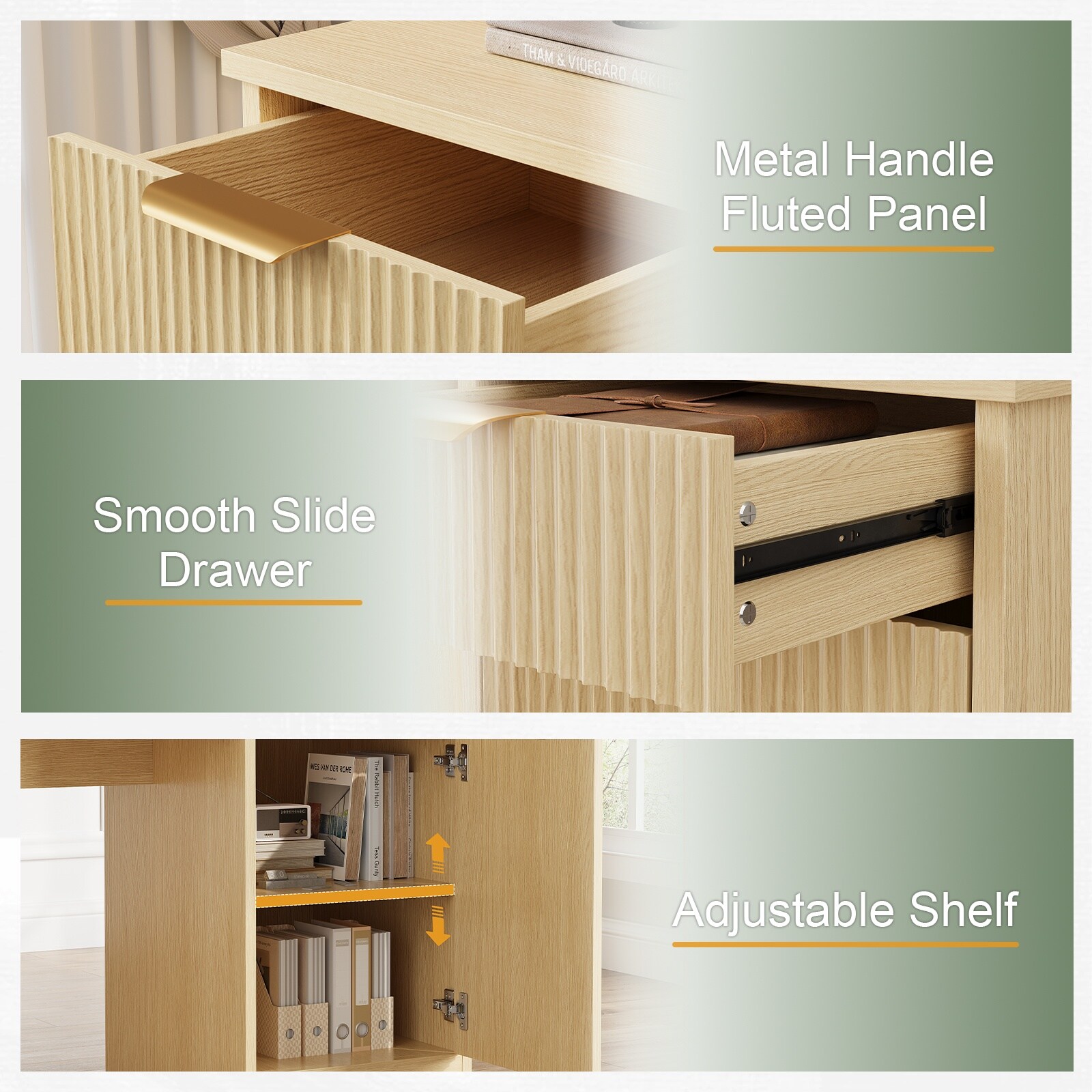 Pocassy GREATANTS-SNBS081OW Office-Tables - View #5