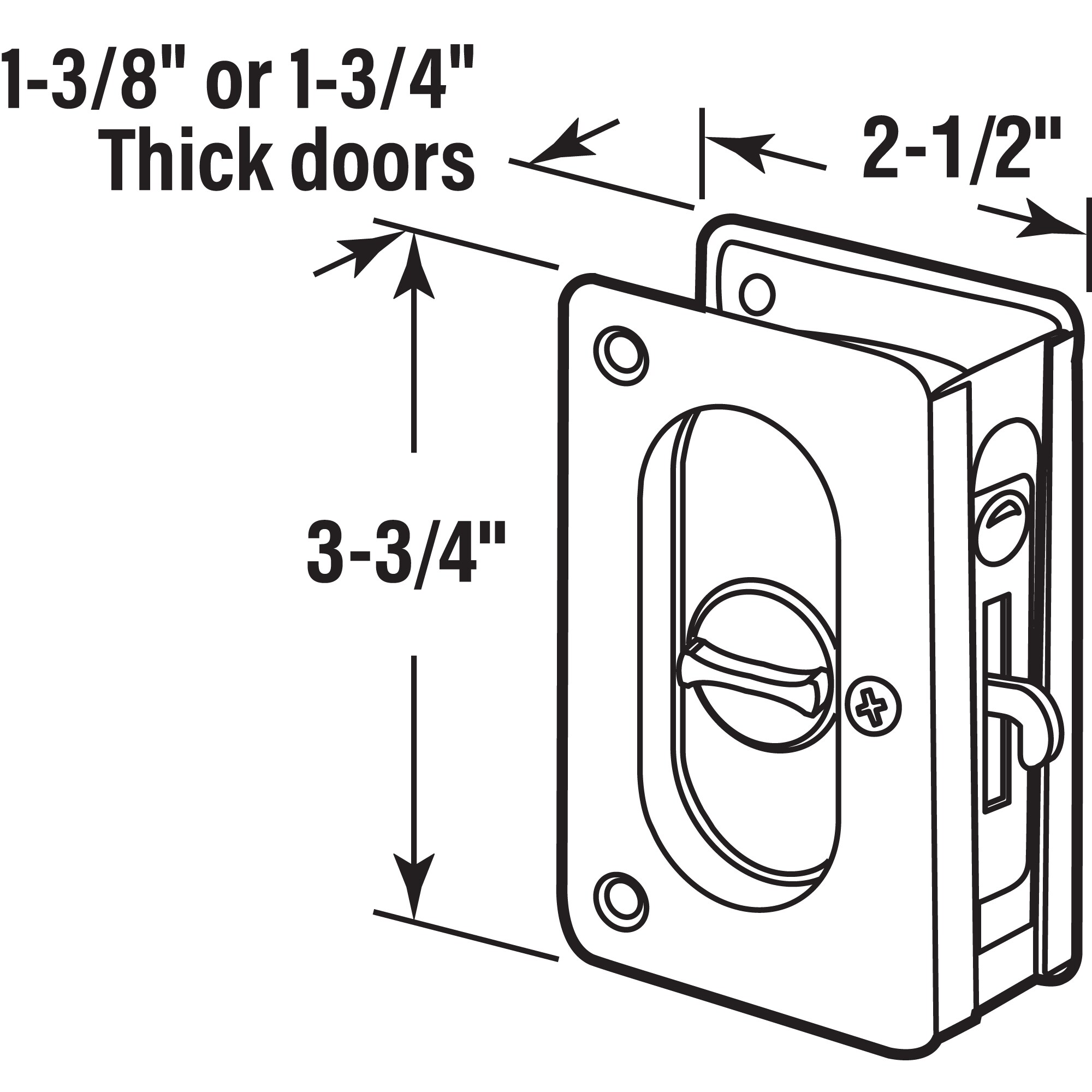 Prime-Line N 7365 Pocket-Door-Pulls - View #2