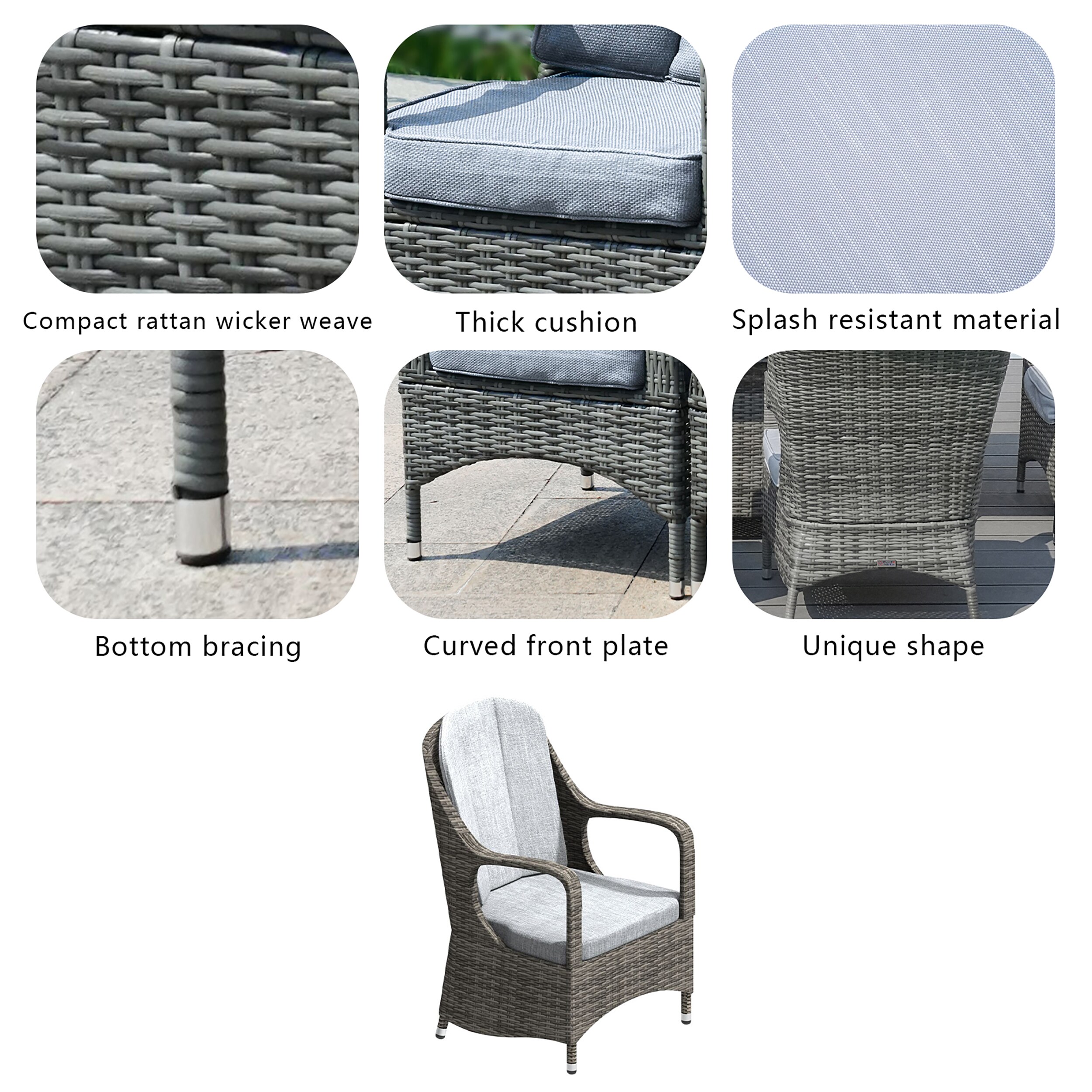 Moda Furnishings G3R-1403B-009-GR Patio-Conversation-Sets - View #6