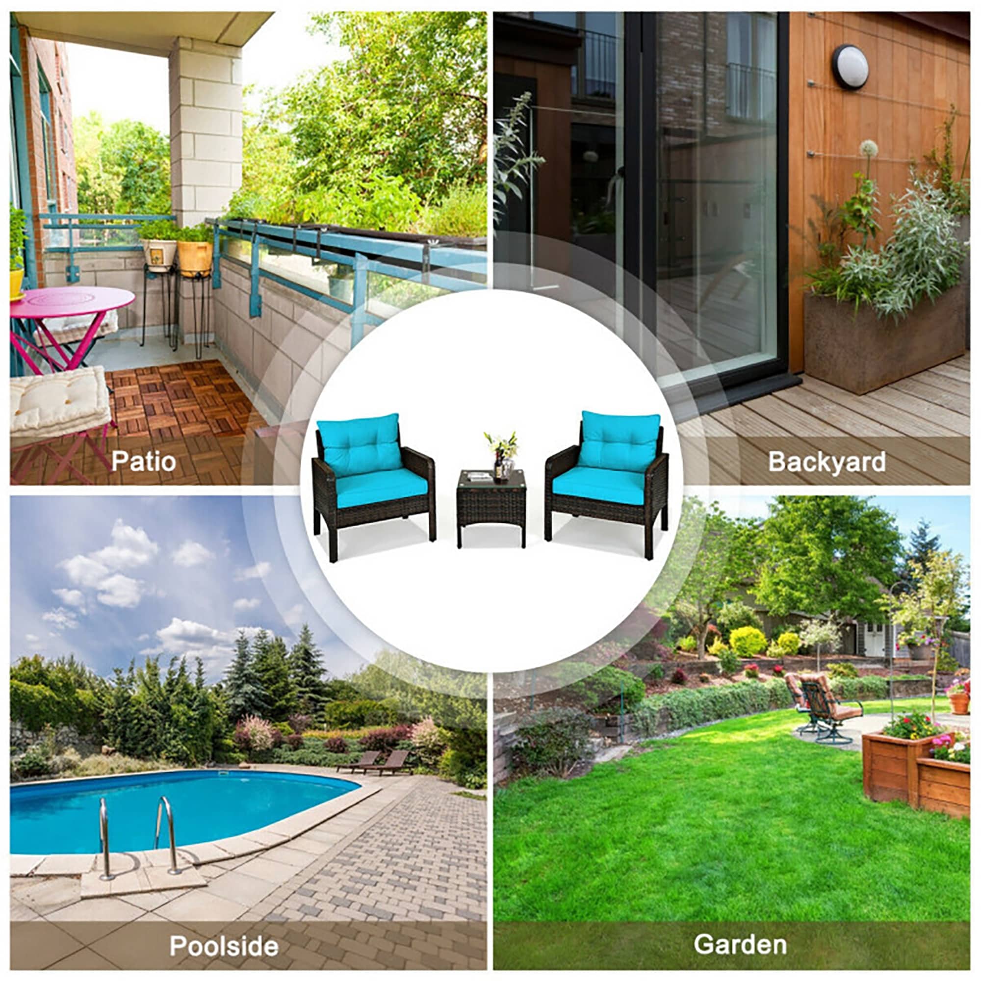 CASAINC CEW-HZ012BLDB13 Patio-Conversation-Sets - View #4