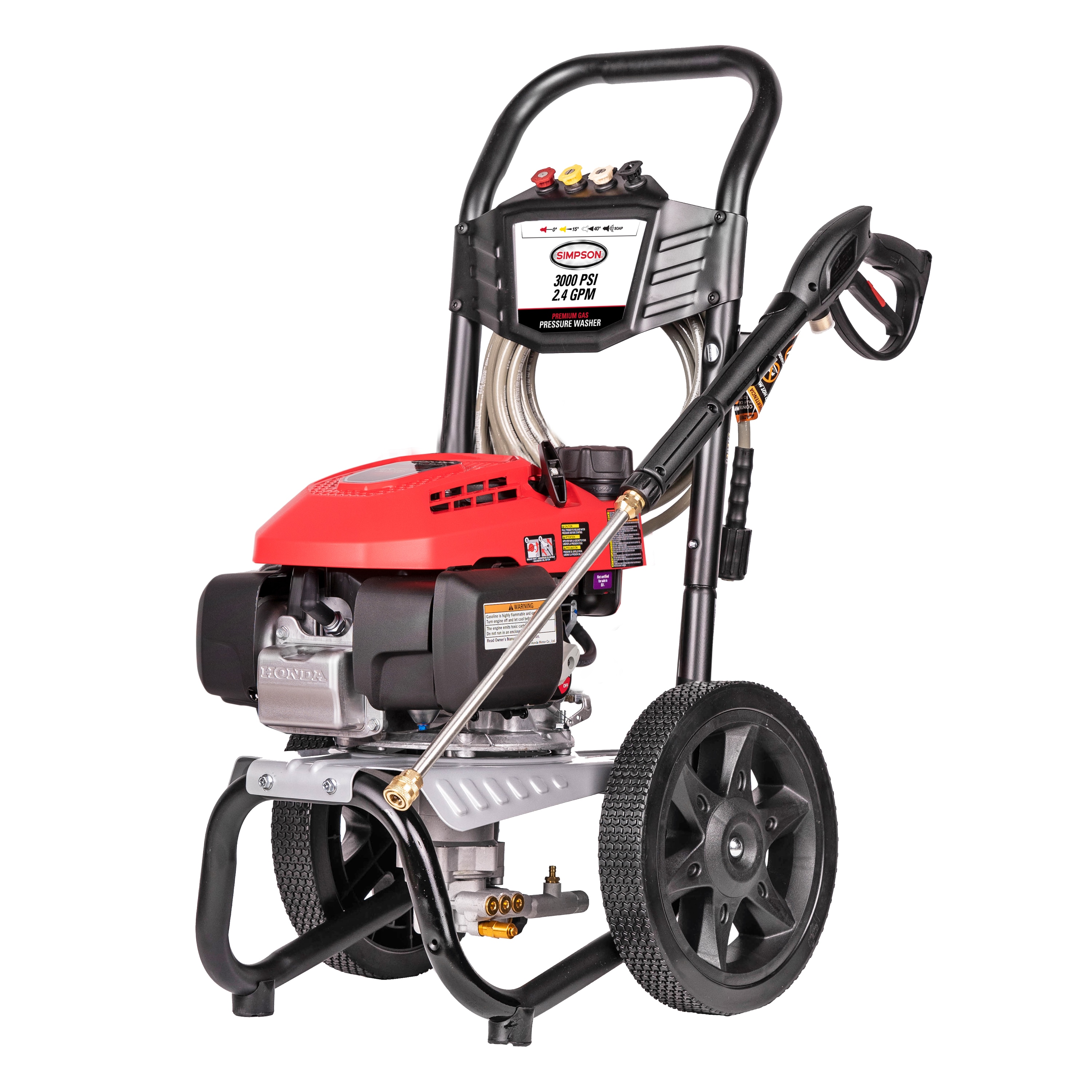 SIMPSON Megashot 3000 PSI 2.4-GPM Cold Water Gas Pressure Washer in Red | MS61228S -  FNA GROUP, 106014