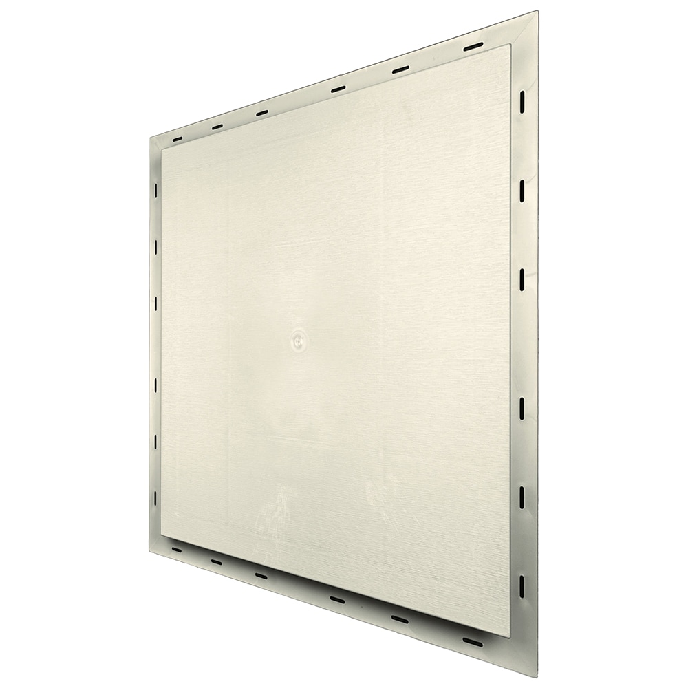 Builders Edge 15.5-in x 16.5-in Linen Vinyl Universal Mounting Block at ...