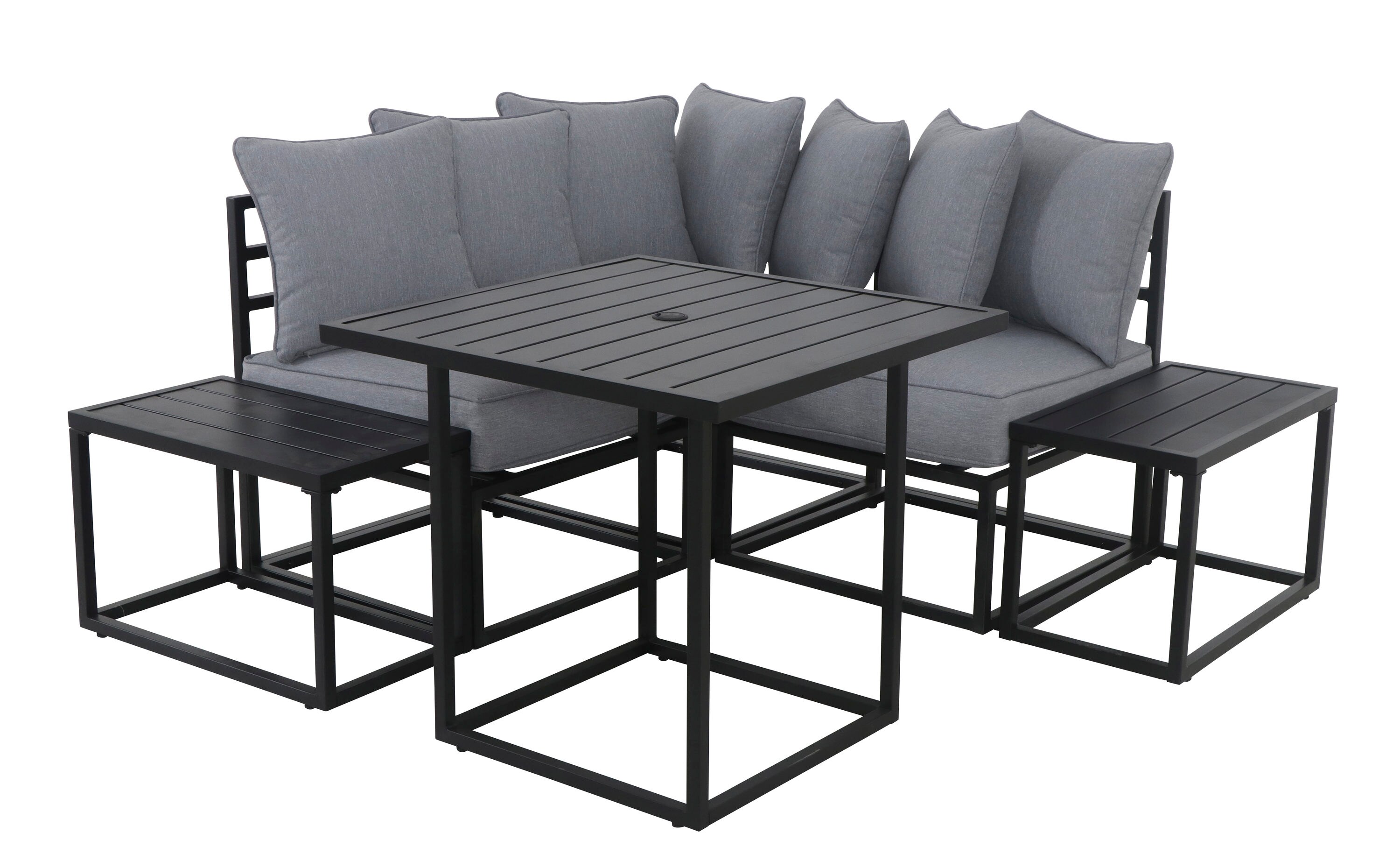 Style Selections Edgemere Square Outdoor Dining Table 30-in W x 30-in L ...