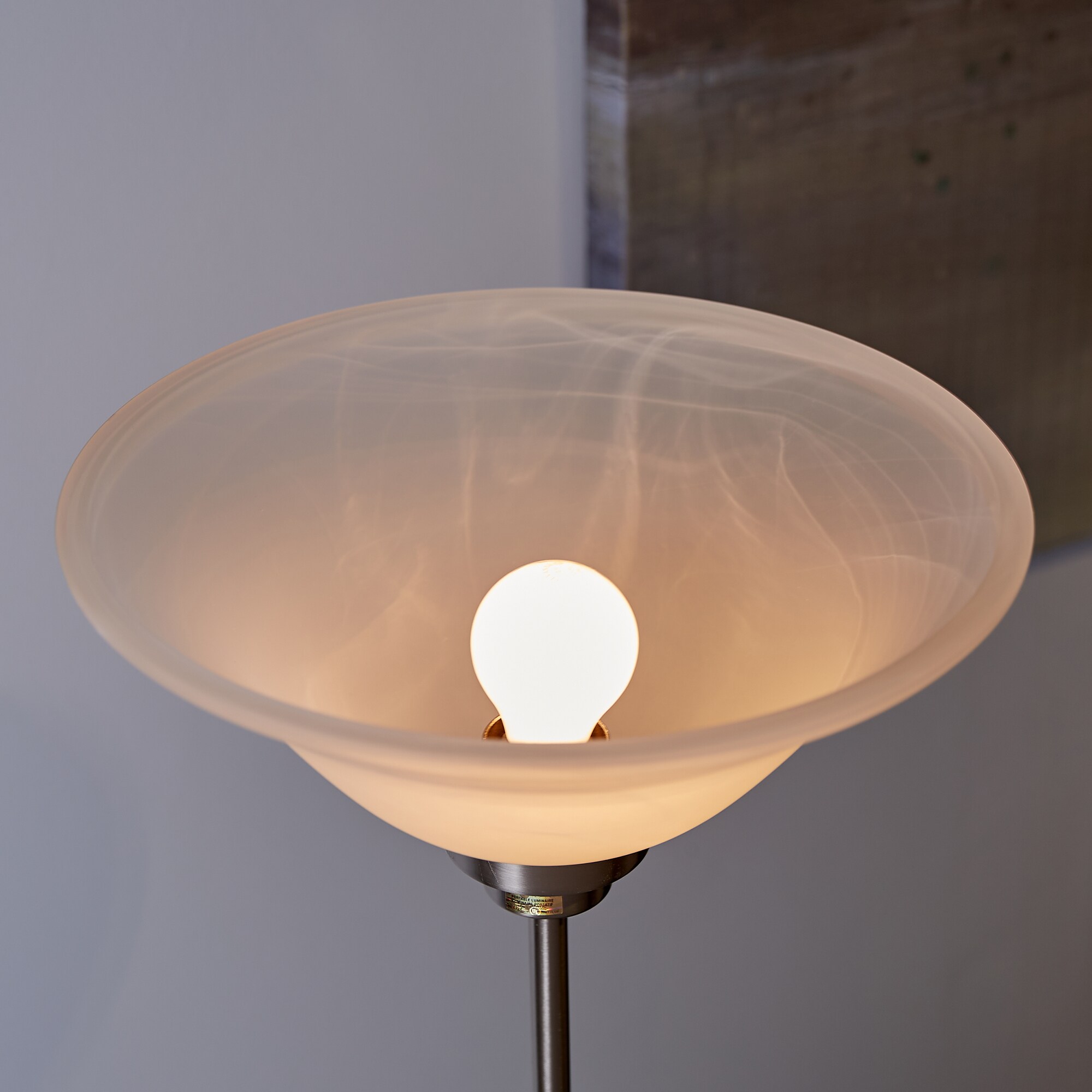 Litex 5.25-in H 13.25-in W Alabaster Glass Globe Ceiling Fan Light Shade Update 