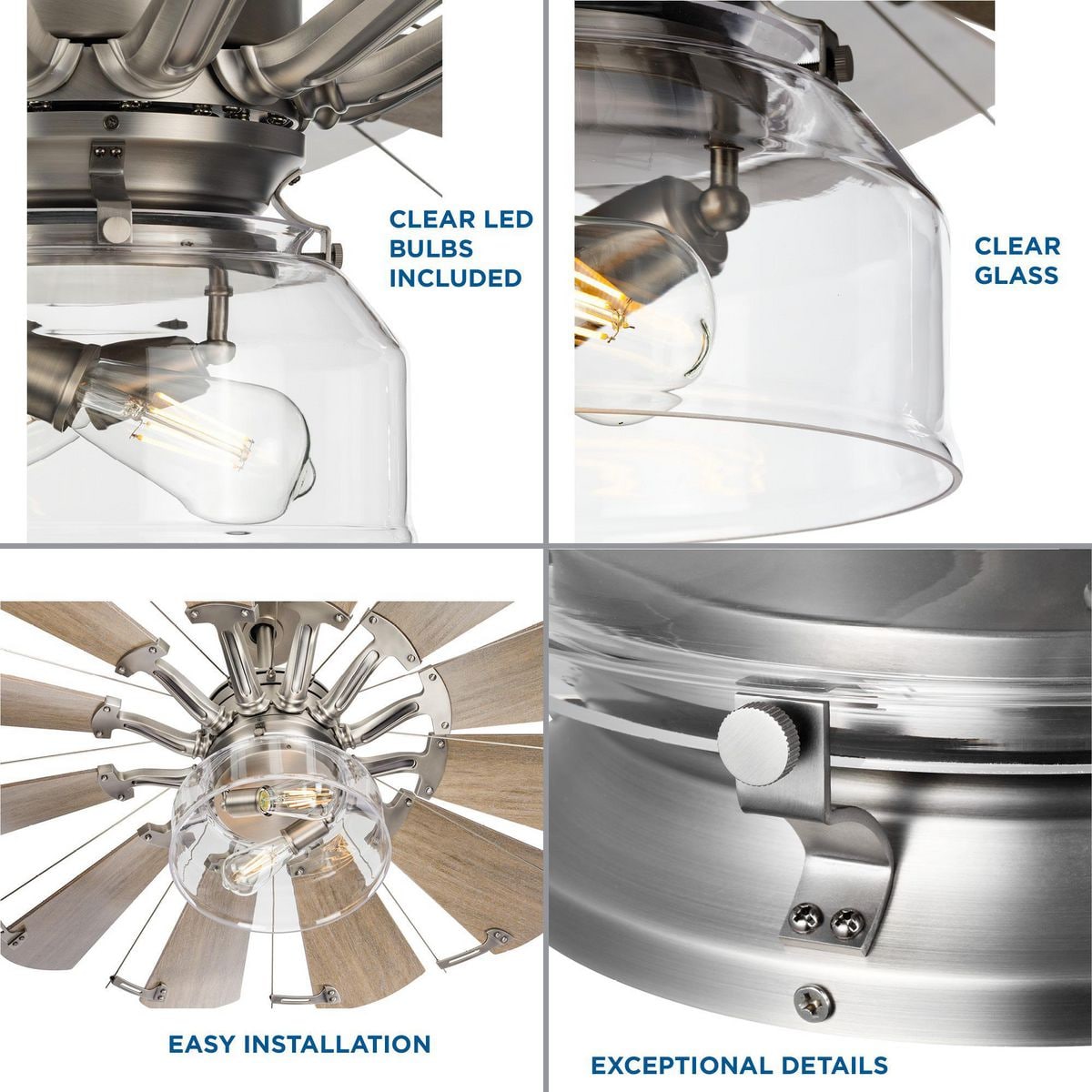 Progress Lighting P260000-081-WB Ceiling-Fan-Blade-Arms - View #4
