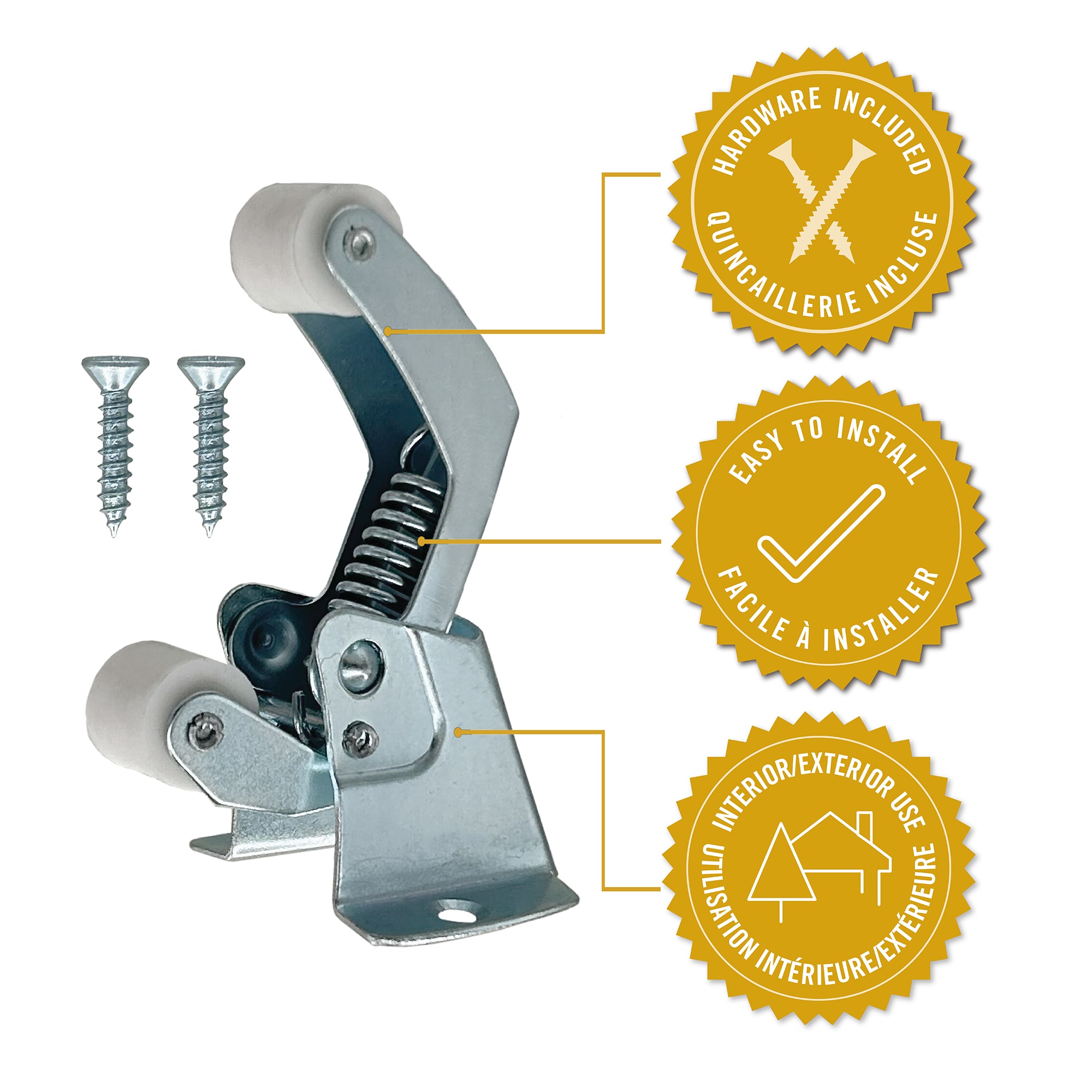 Nuvo Iron ZPSDC/B-IP5 Screen-Storm-Door-Hinges - View #2