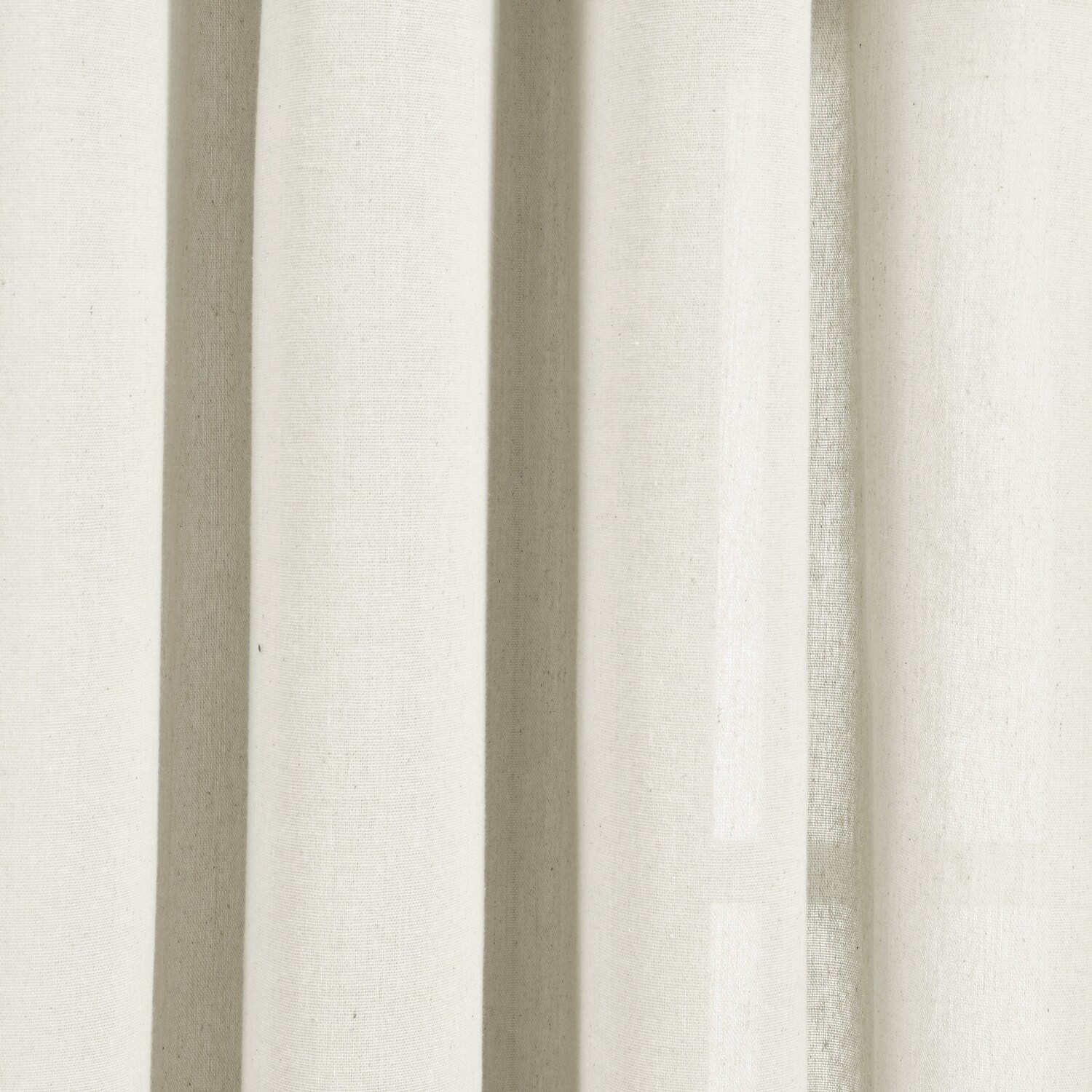 Light Linen Cotton Blend Grommet Window Curtain Panels