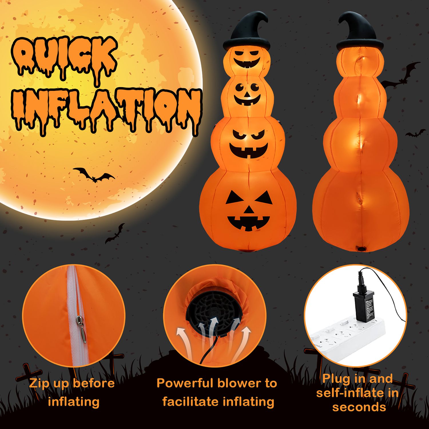 Costway CSHY001281 Outdoor-Halloween-Decor - View #8