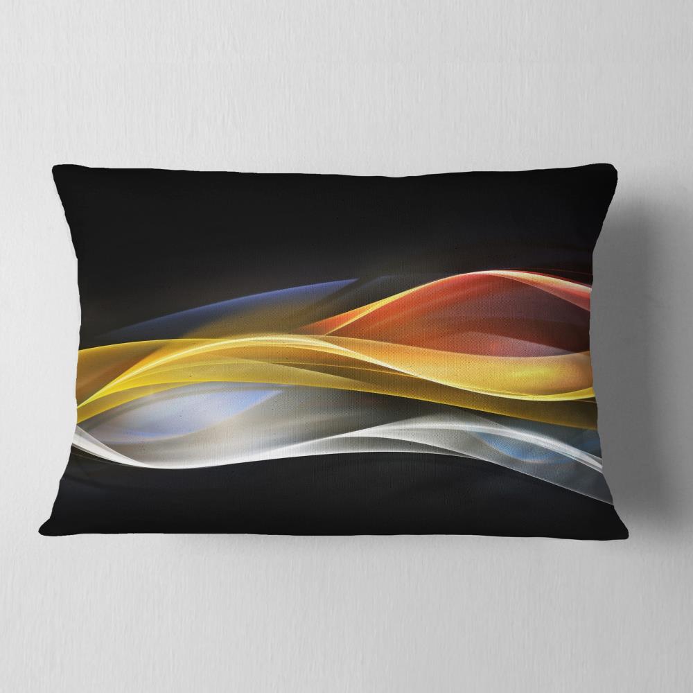 Designart CU8222-12-20 12-in x 20-in Gold Indoor Decorative Pillow