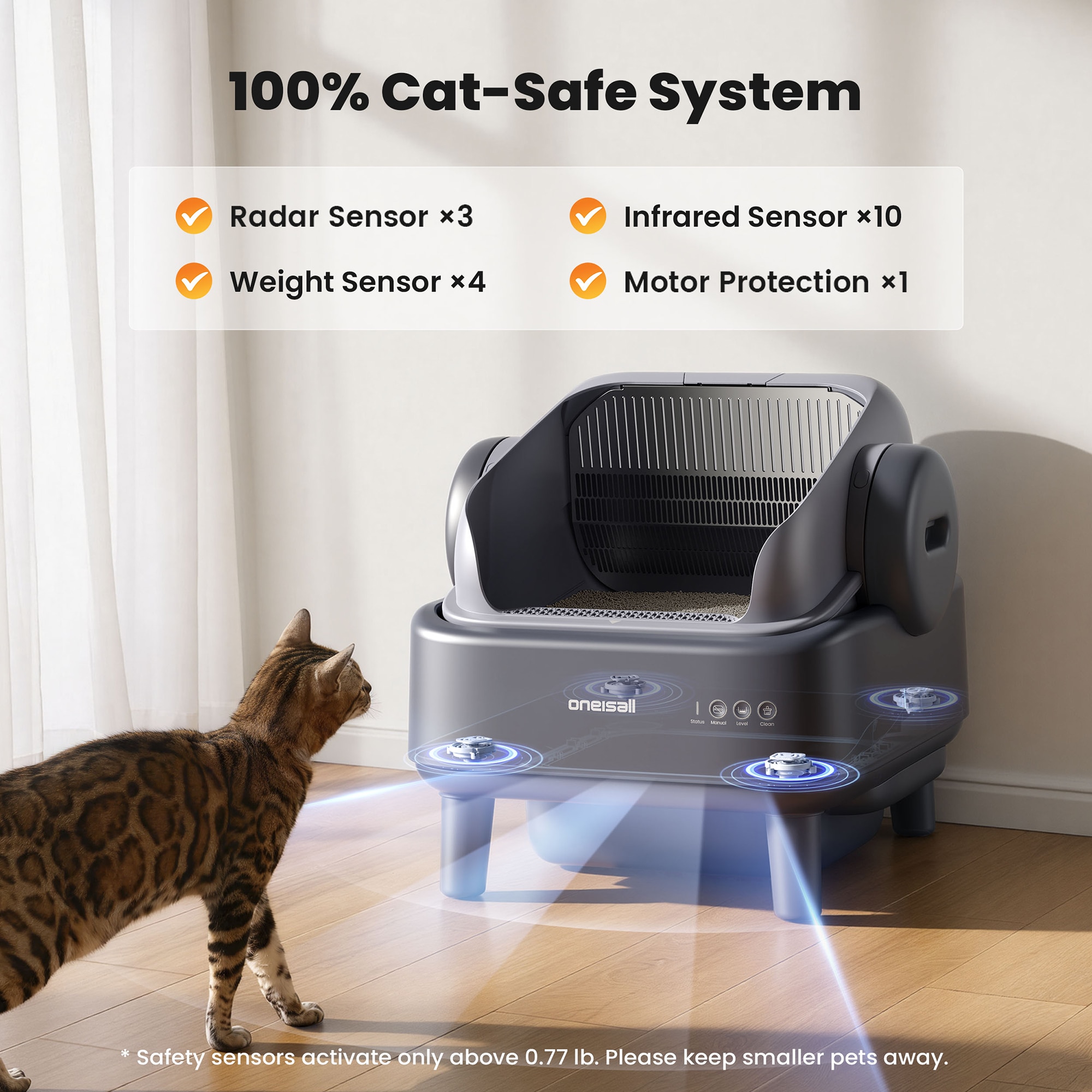 oneisall CB01AAU Cat-Litter-Box - View #2