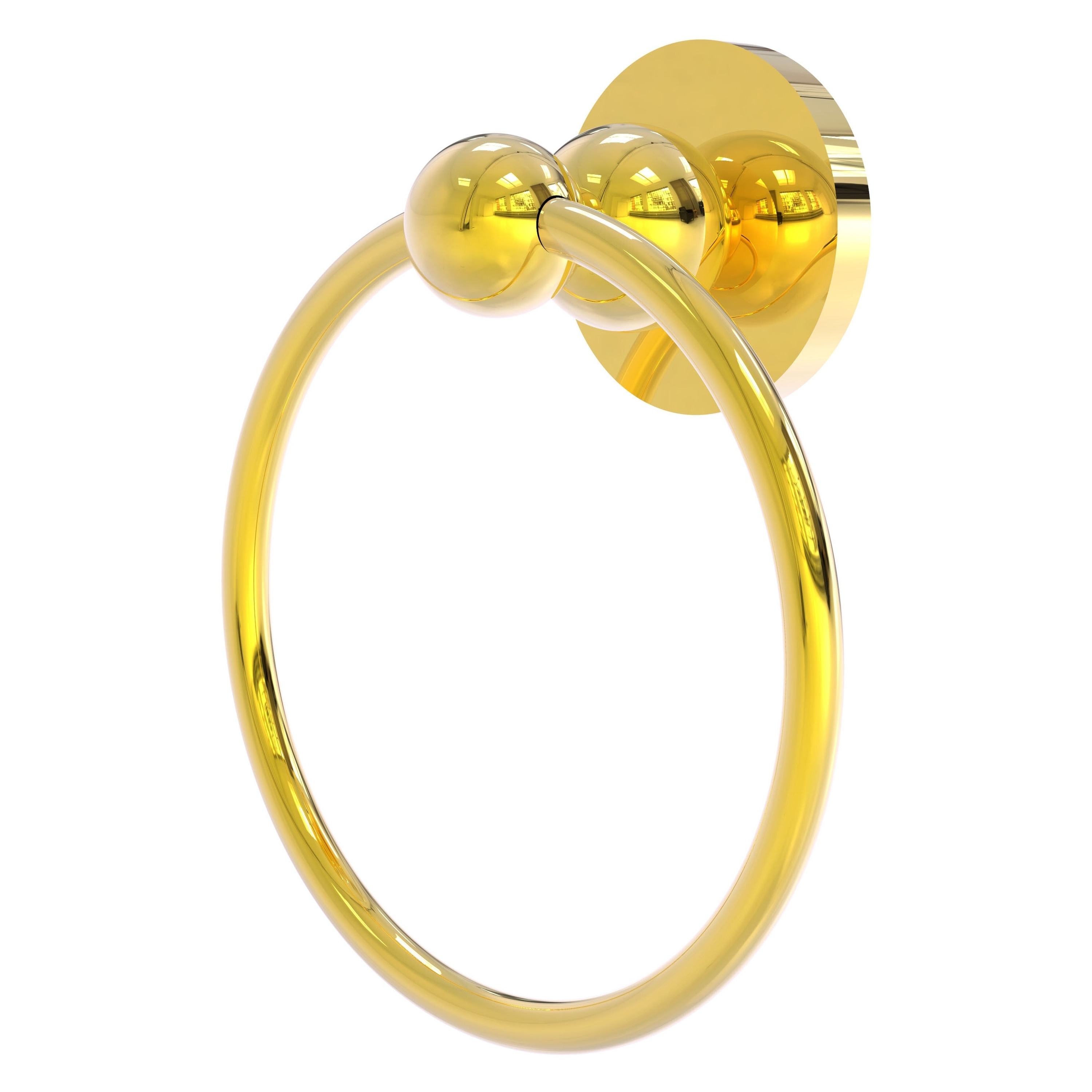 Allied Brass BL-16-PB Bolero Polished Brass Wall mount Single Towel Ring