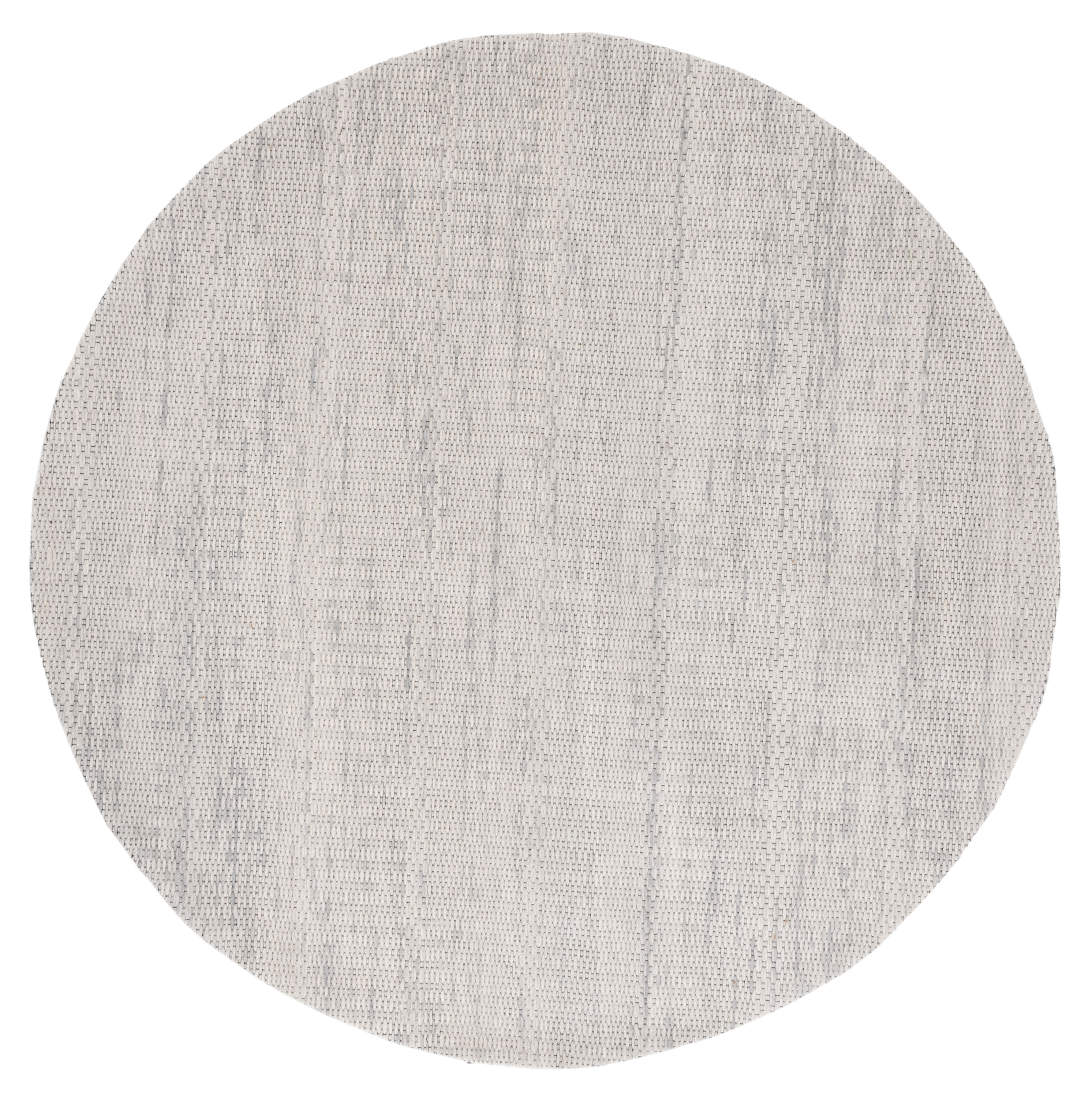 Safavieh MRB311F-6R Marbella Suzeta 6 x 6 (ft) Wool Gray/Beige Round Indoor Abstract Farmhouse/Cottage Area rug