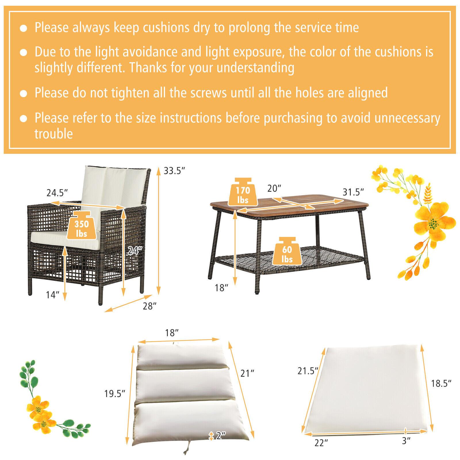 BABOOM BOM-243WH+-CO Patio-Conversation-Sets - View #4