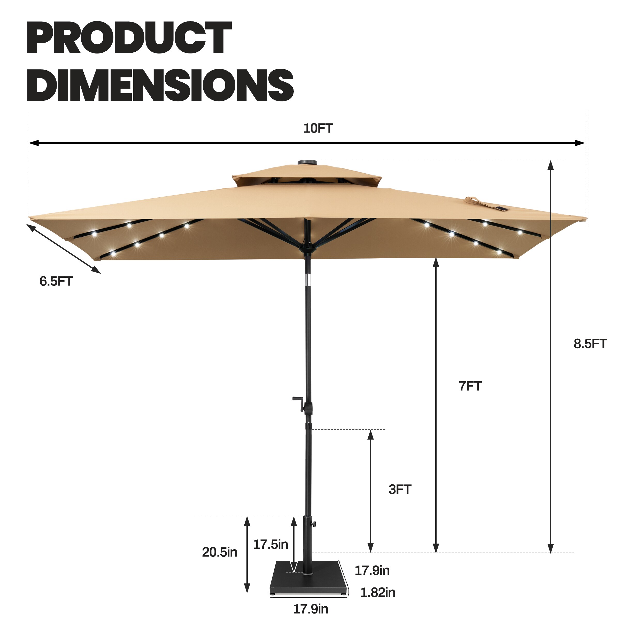 Crestlive Products CL-PU1002TAN-UB016 Umbrellas-2 - View #3