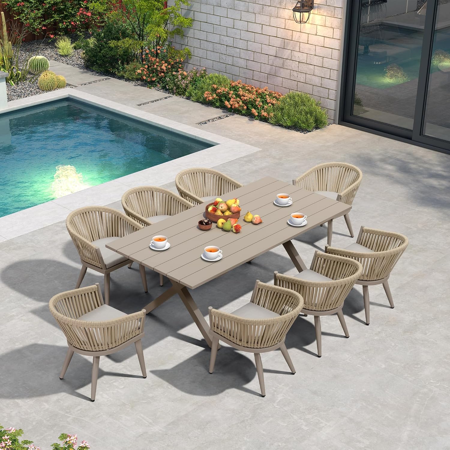 PURPLE LEAF LS03-OL09-205-CP-H Patio-Dining-Sets - View #3
