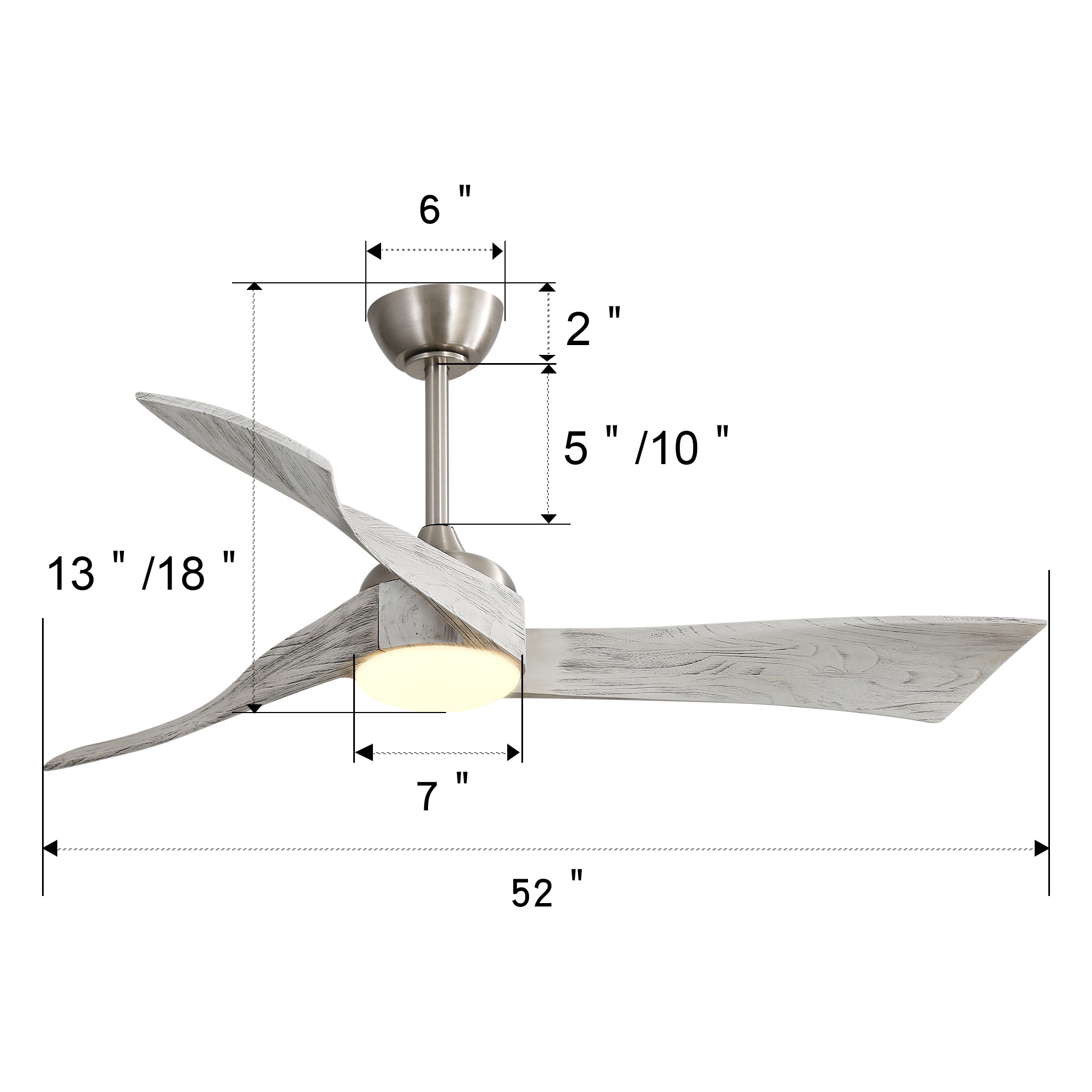 Forclover WYL1-D52P9W Ceiling-Fans - View #3