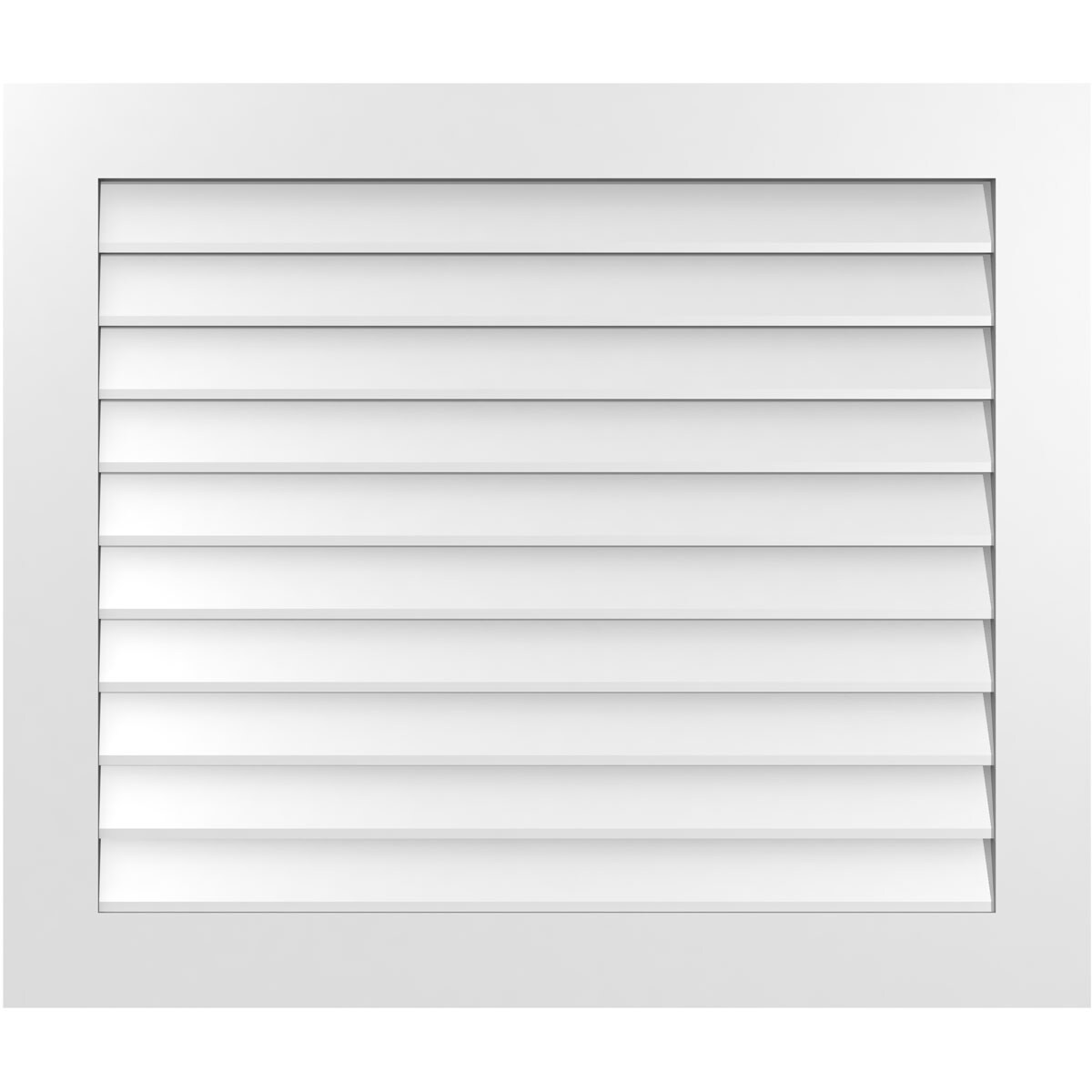 Ekena Millwork GVPVE40X3401SN 40-Inches x 34-Inches Off-white Rectangle PVC Gable Louver Vent