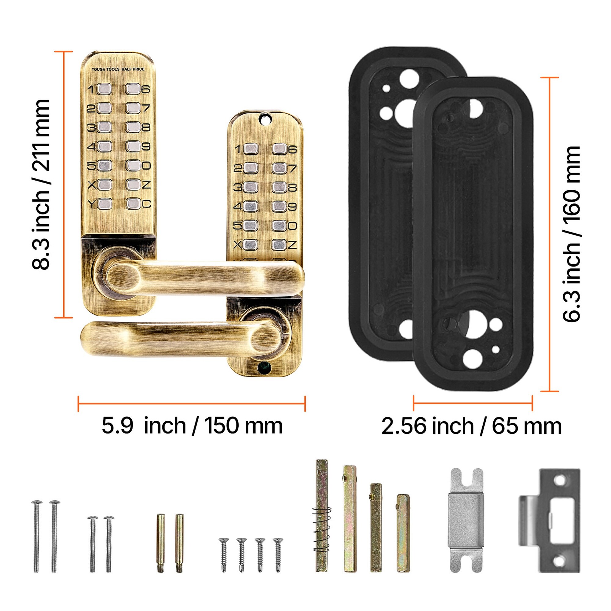 Vorene J-61SG8W9CYQIN Door-Knobs - View #7
