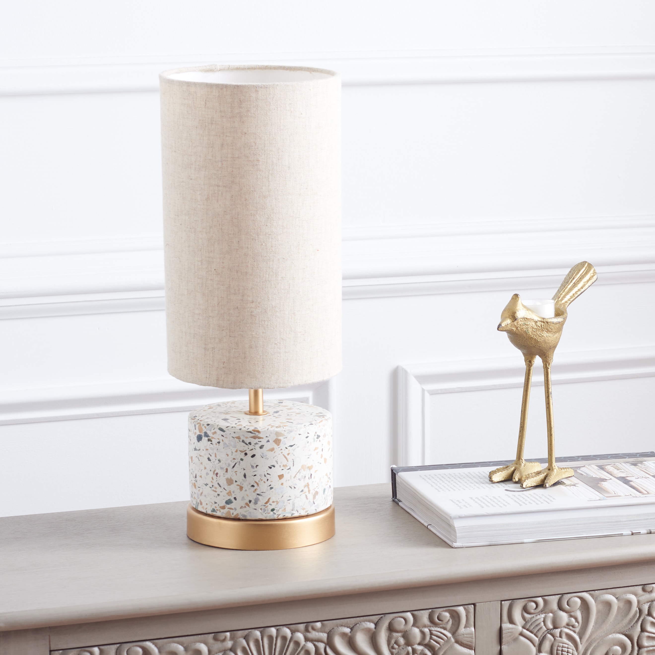 Safavieh Laszlo 16.5 inch Table Lamp Natural / Gold #TBL3000A