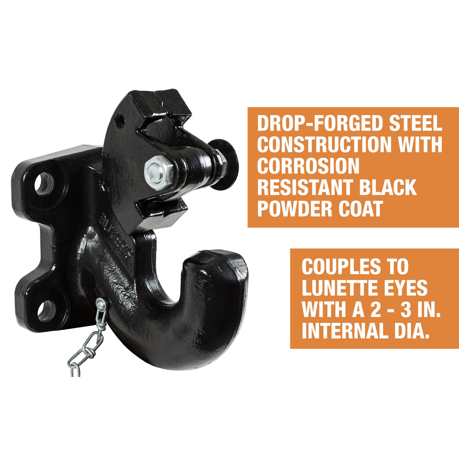 Buyers Products Company Black Powder Coated Drop Forged Towing