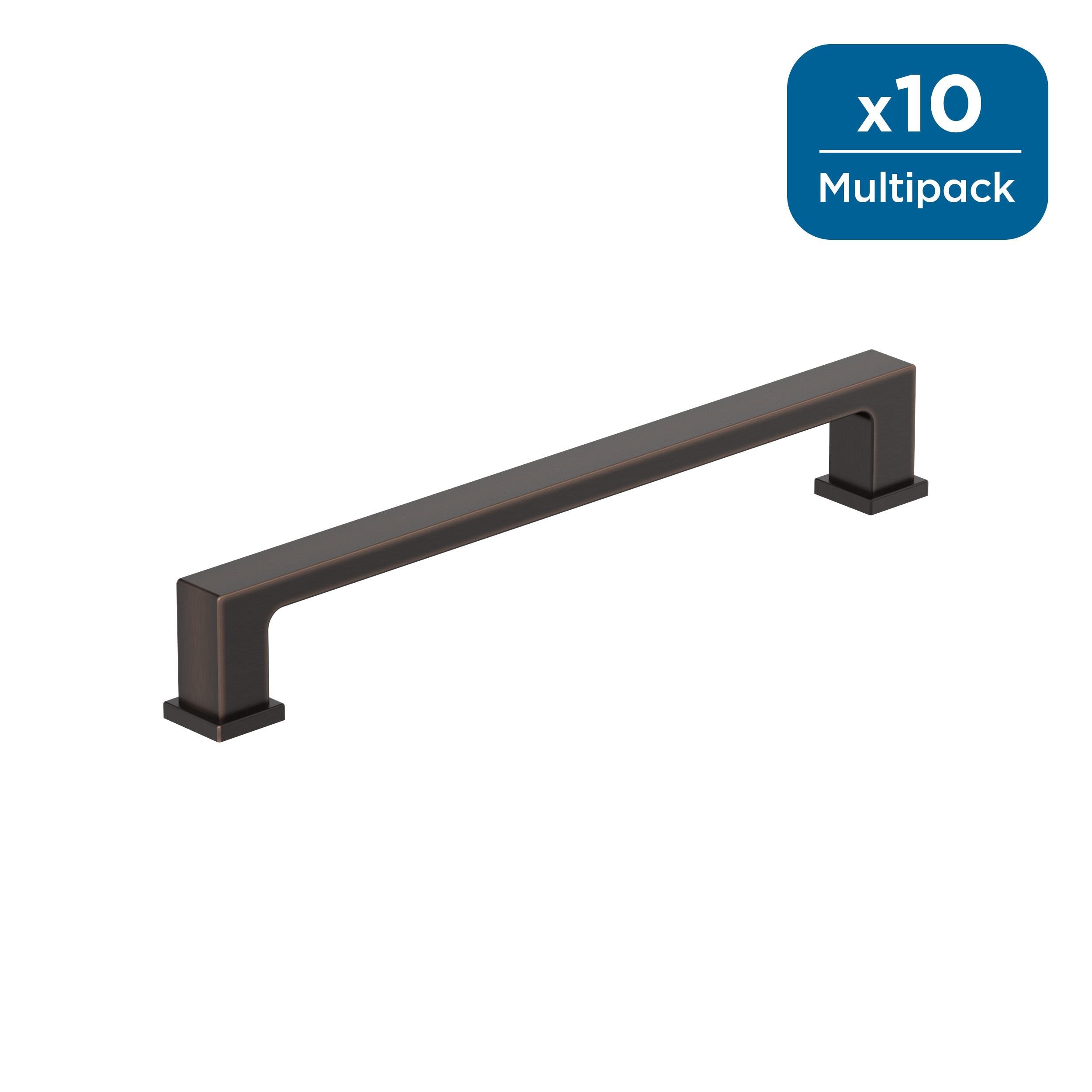 Amerock 10BX37033ORB Bridgeport 6-5/16-in , 160mm Center to Center Oil Rubbed Bronze Cylindrical Bar 10 -Pack
