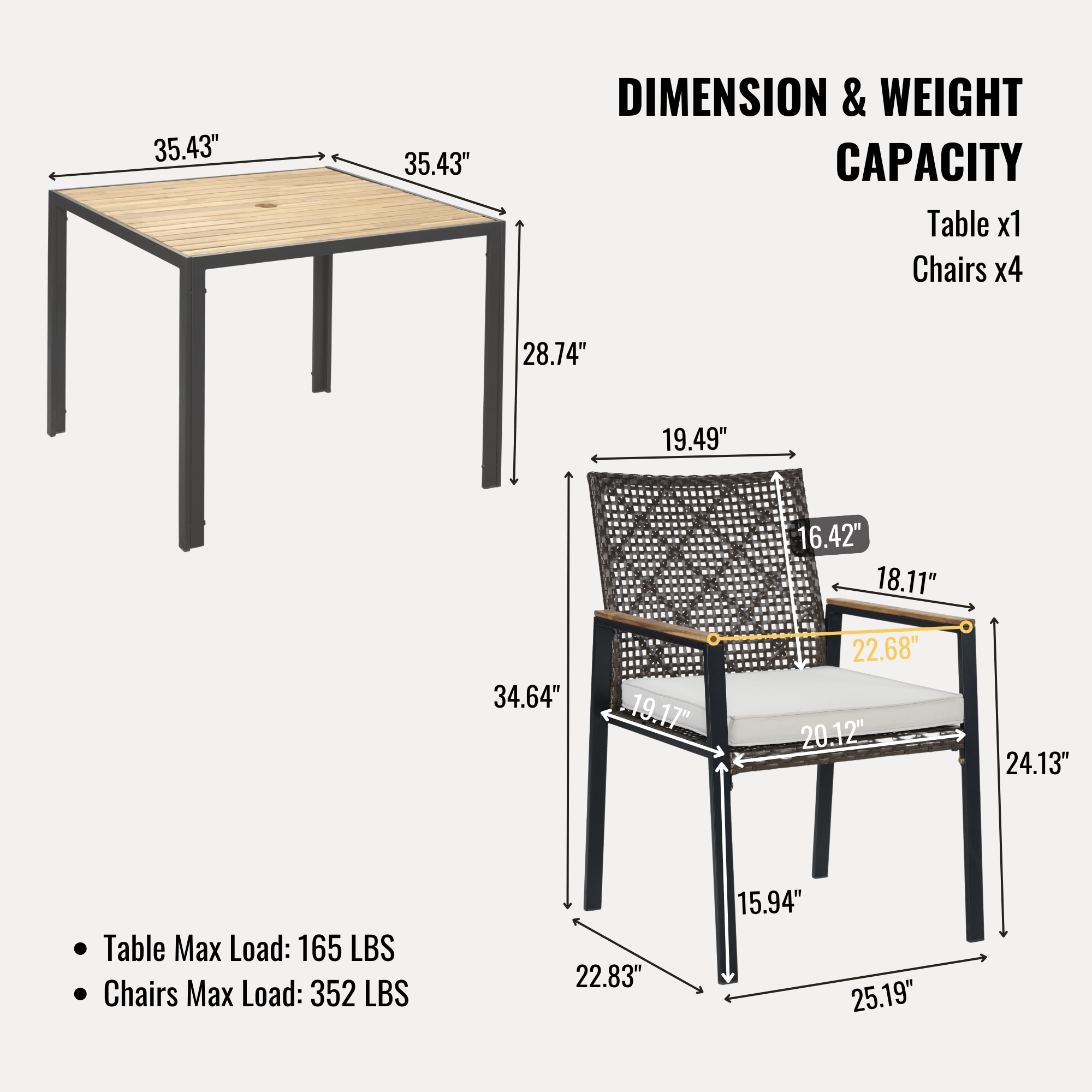 Tatayosi XH-391S00001 Patio-Dining-Sets - View #3