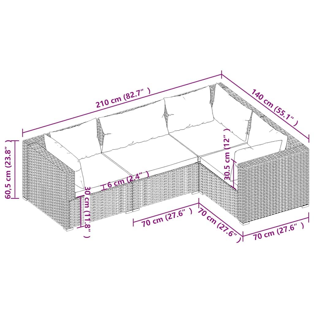 Tinyhomie LW-L-DP3101673 Patio-Dining-Sets - View #5