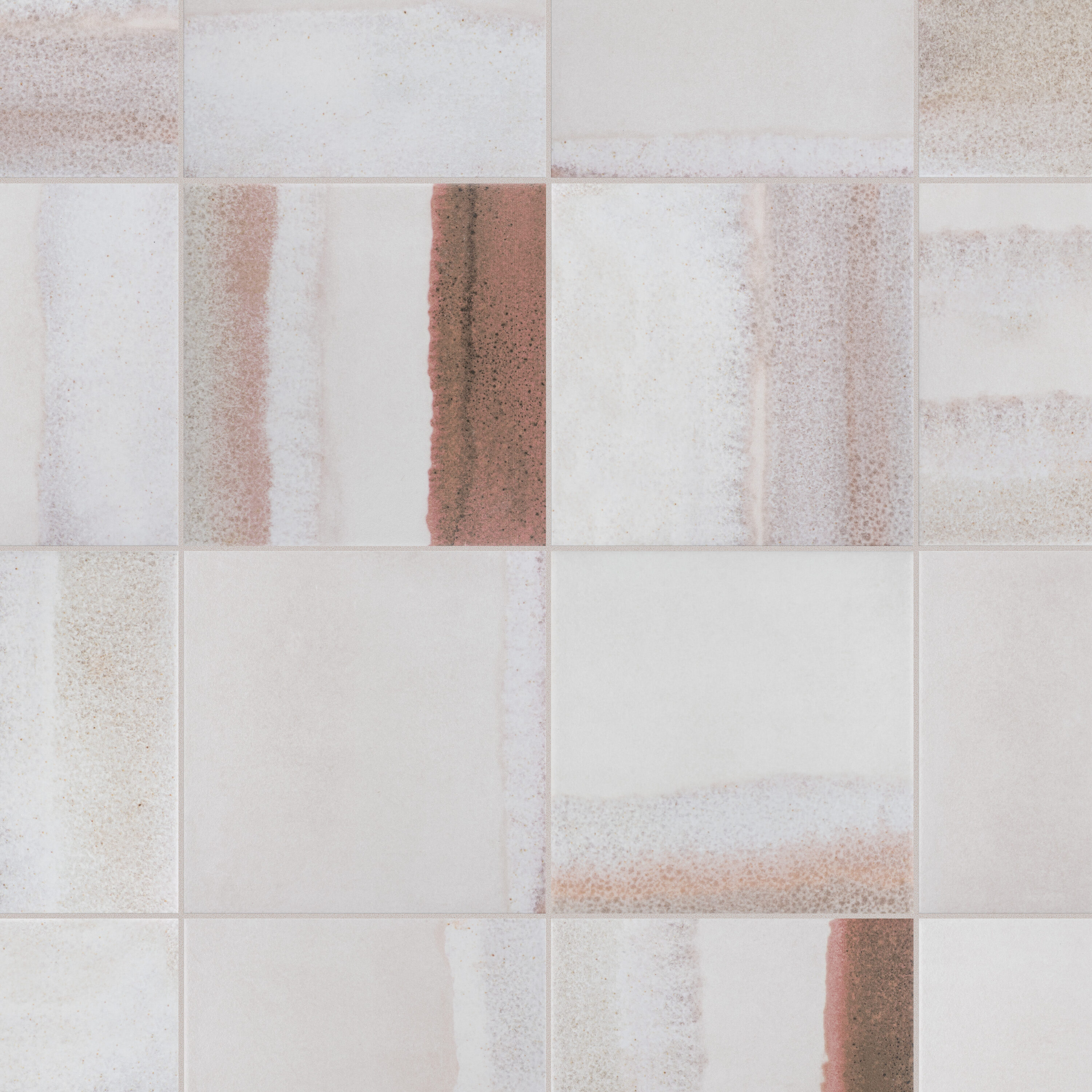 Bone Red 6" x 6" Porcelain Stone Look Floor and Wall Tile