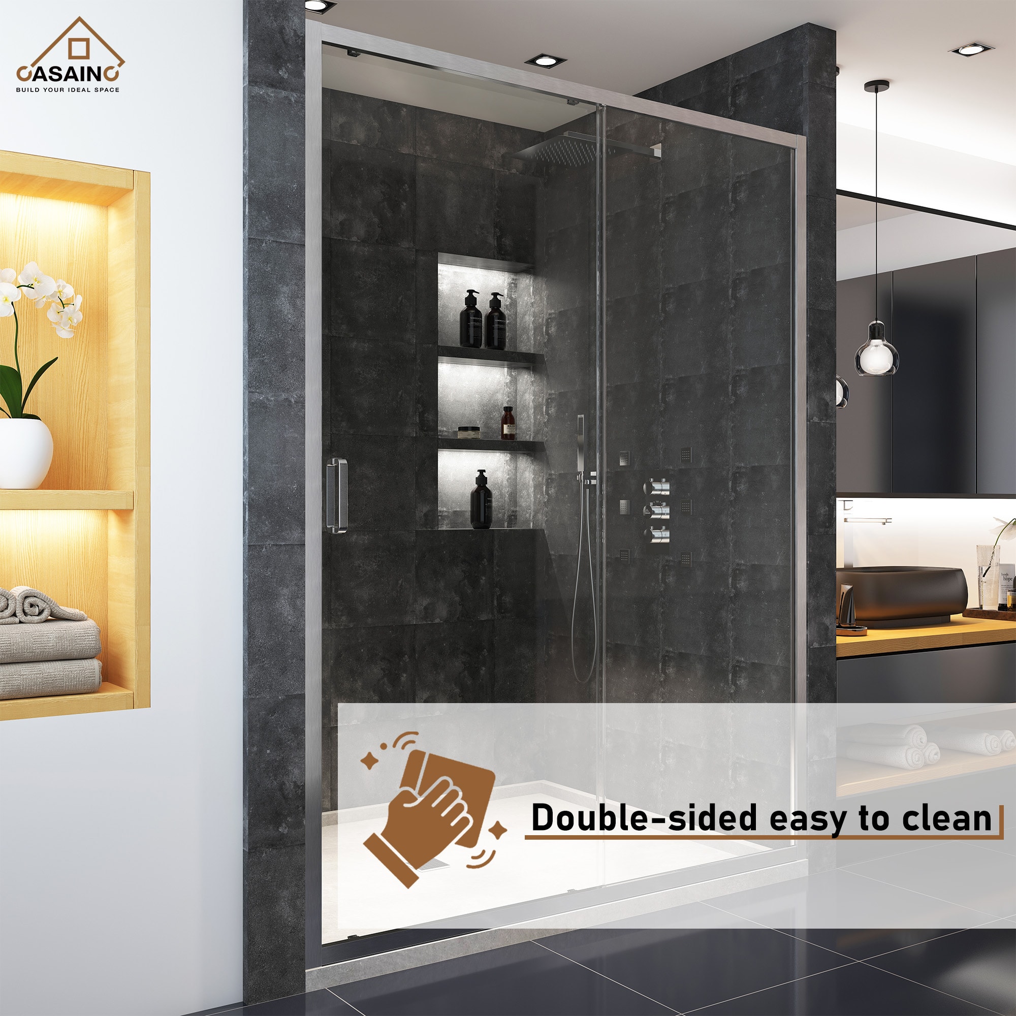 CASAINC BP04P4-6072CB Shower-Doors - View #4