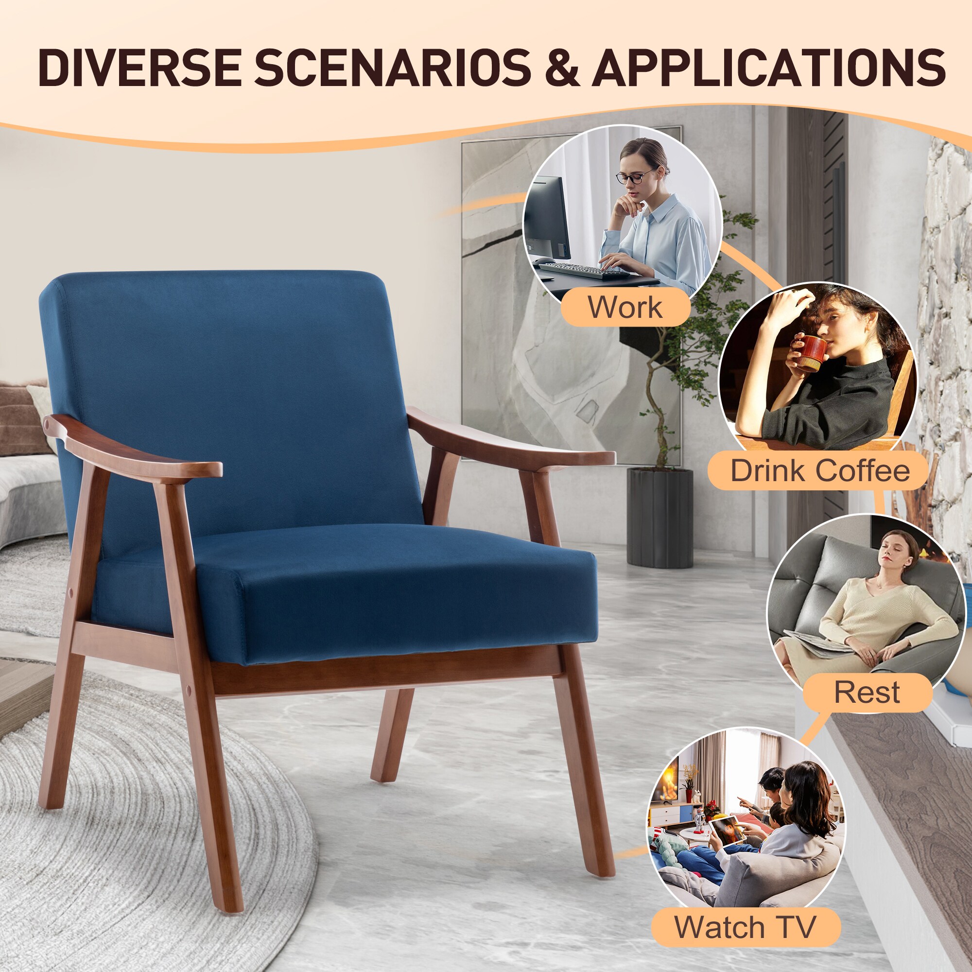 Sumyeg WF-HW66470WH-4-LA chairs - View #7