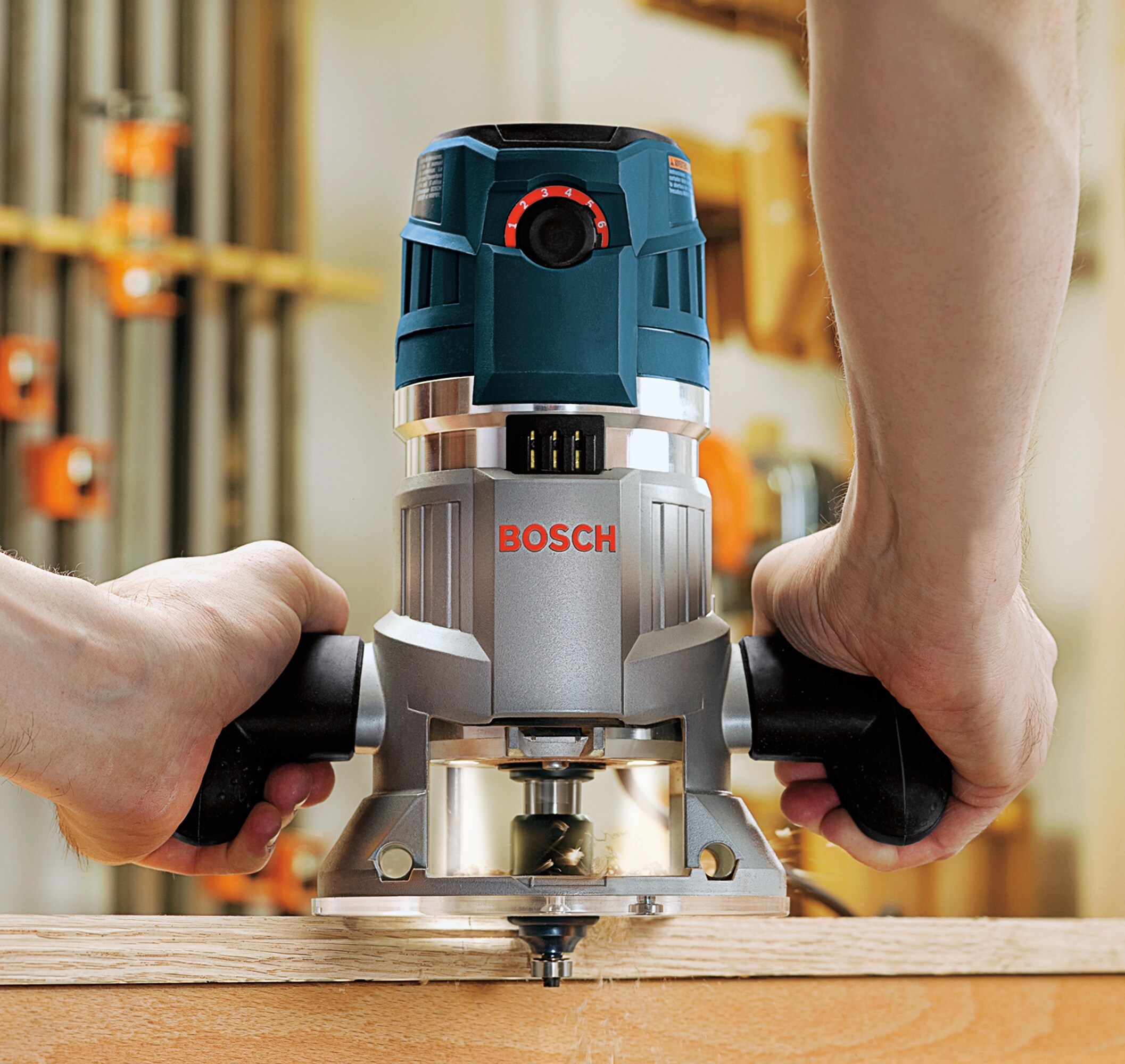 Bosch MRF23EVS 1/4-in and 1/2-in 2.29-HP Variable Speed Fixed Corded Router (Tool Only) - 1