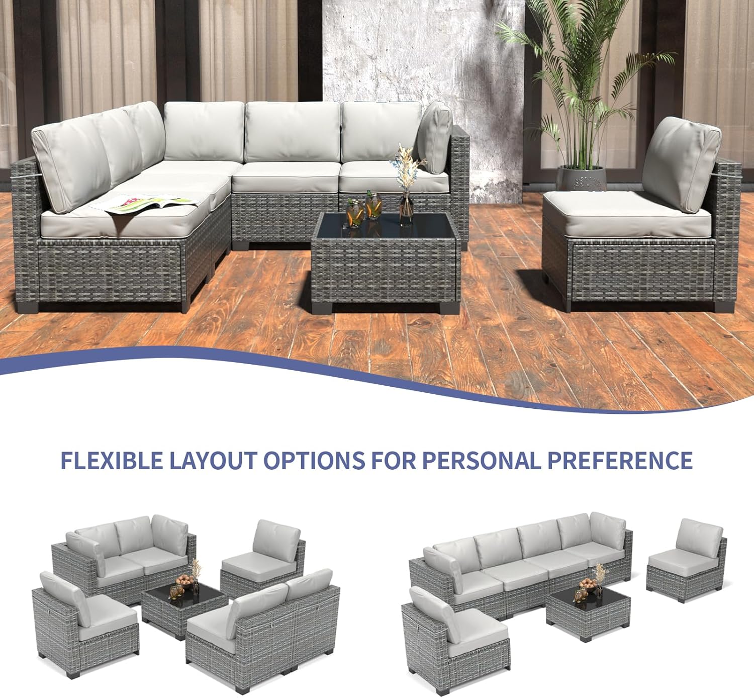 Garvee LAHWCZT2603100005 Patio-Conversation-Sets - View #7